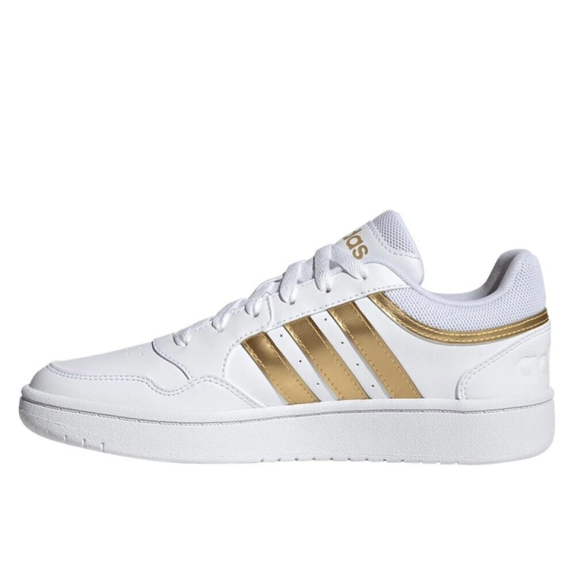 Dámska rekreačná obuv ADIDAS Hoops 3.0 cloud white cloud white matt gold · záber 2
