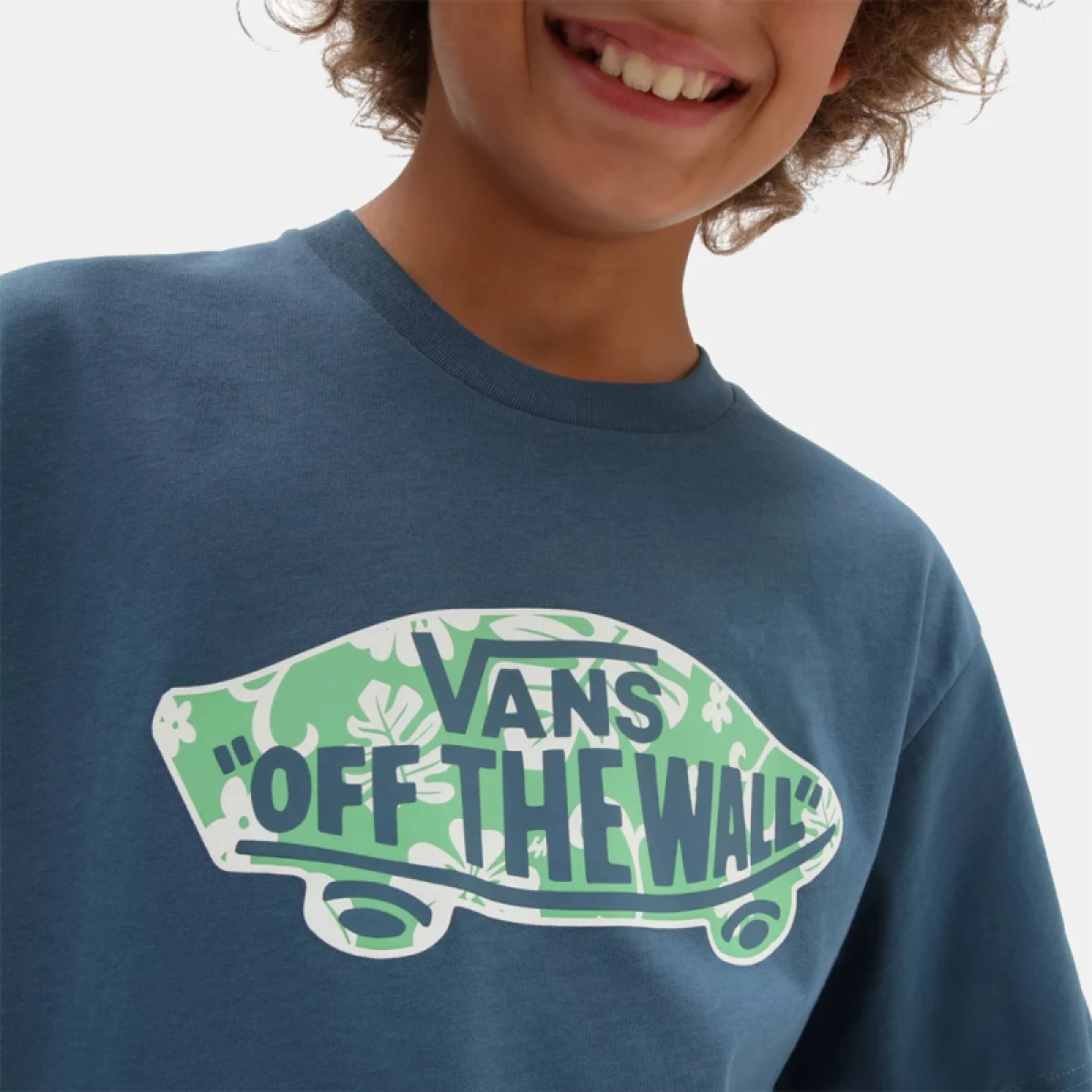 Chlapčenské tričko s krátkym rukávom VANS BY OTW LOGO FILL BOYS-TEAL-WATERFALL · záber 3
