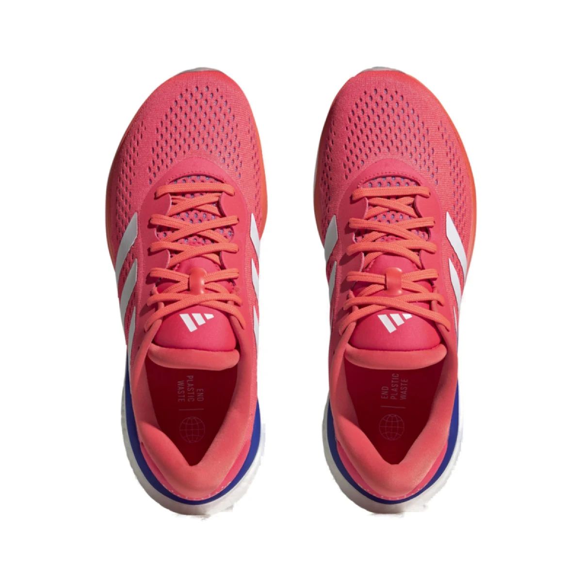 Pánska bežecká obuv ADIDAS Supernova 2.0 solar red cloud white lucid blue · záber 5