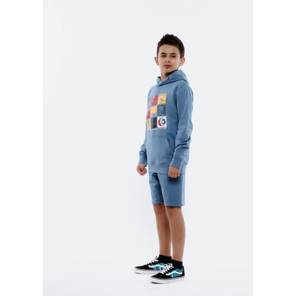 Chlapčenská mikina s kapucňou AUTHORITY H-SKATER90 B blue · záber 4