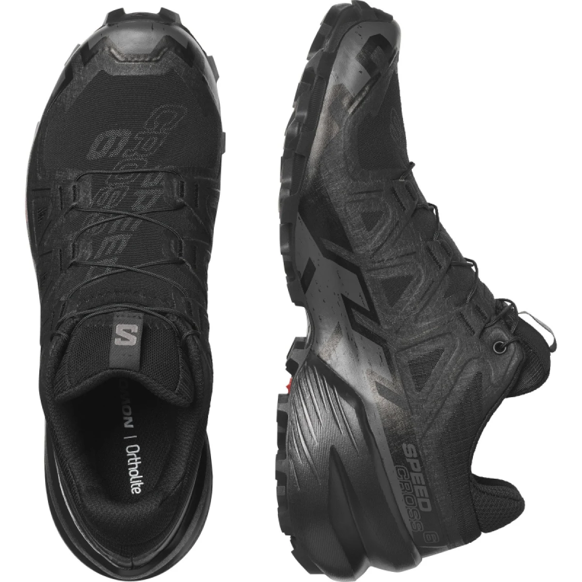 Dámska bežecká trailová obuv SALOMON Speedcross 6 W black black phantom · záber 4
