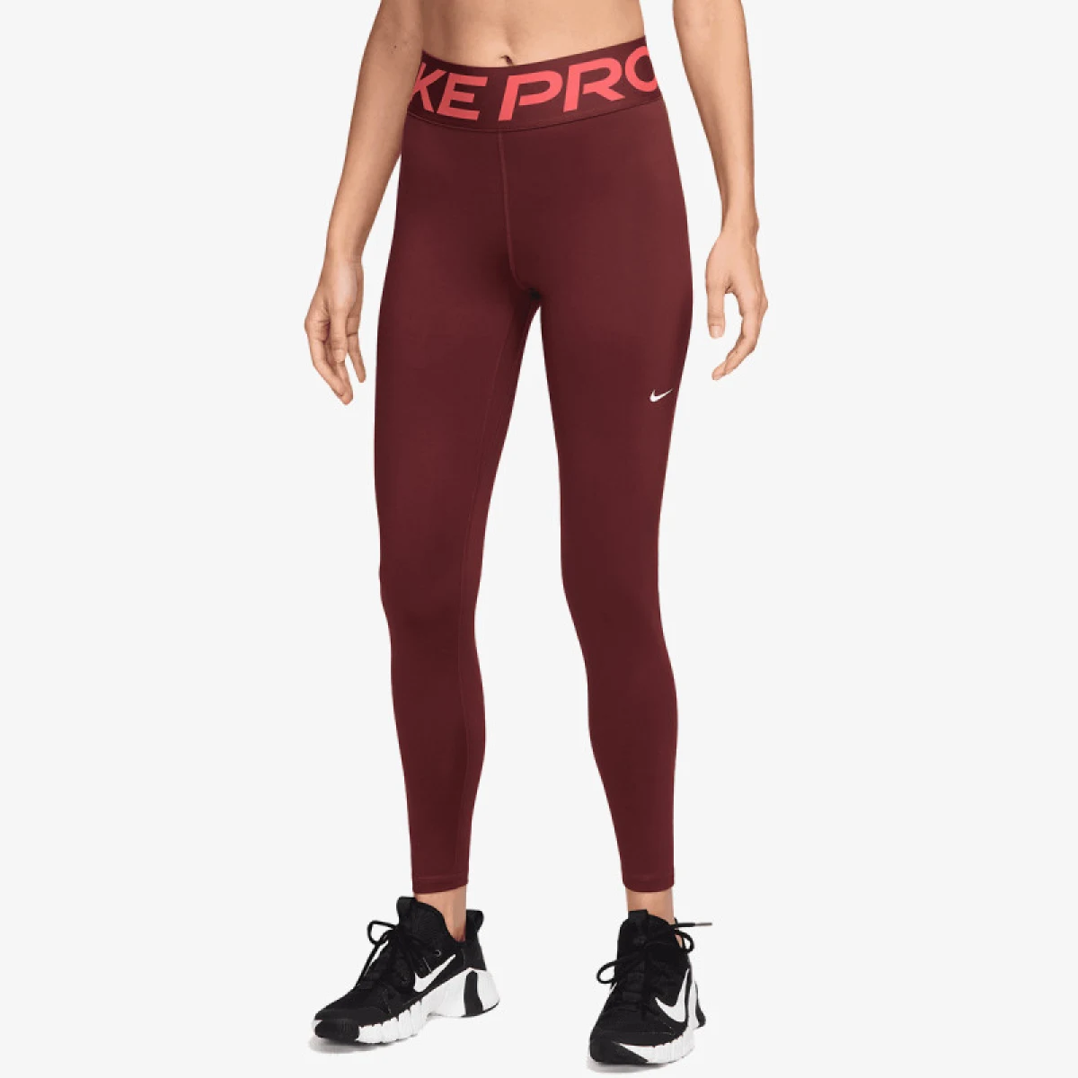 Dámske legíny NIKE PRO W NP SCULPT DF HR TIGHT-619-Red · záber 2