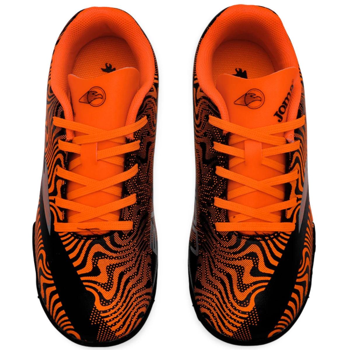 Chlapčenské futbalové kopačky turfy JOMA Evolution 2501 Jr TF black orange · záber 4
