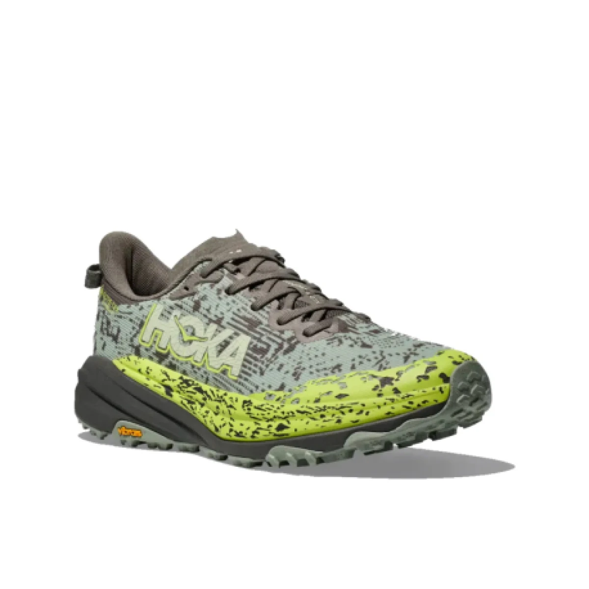 Pánska bežecká trailová obuv HOKA Speedgoat 6 GTX slate aloe vera · záber 1