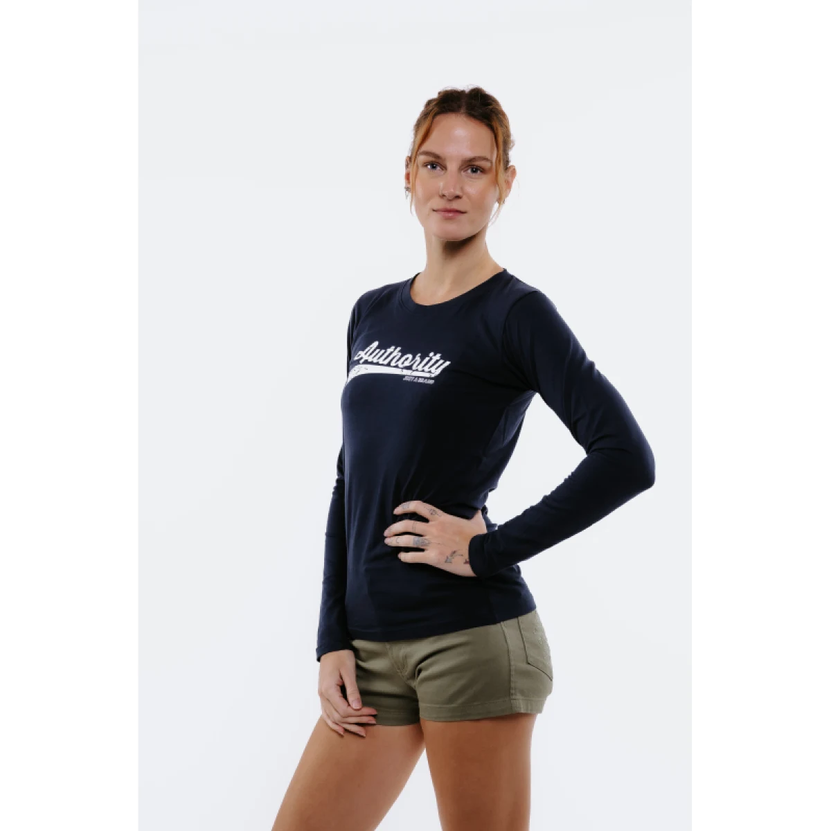 Dámske tričko s dlhým rukávom AUTHORITY T-BRAND W blue · záber 3