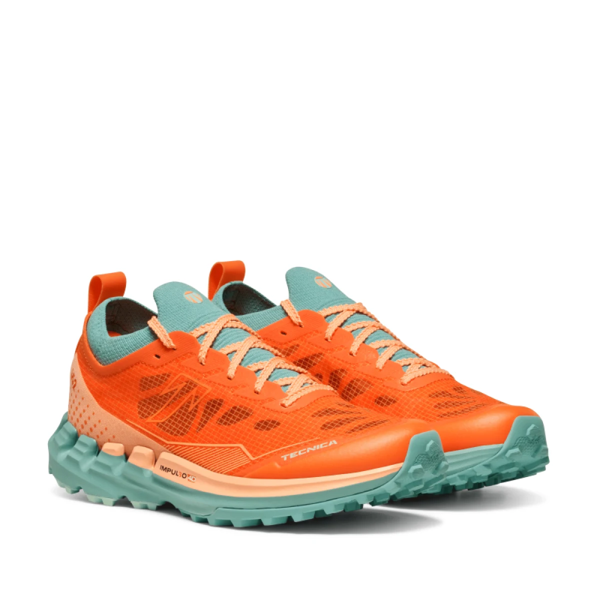 Dámska bežecká trailová obuv TECNICA Pyrox Speed Ws, orange aqua green · záber 4