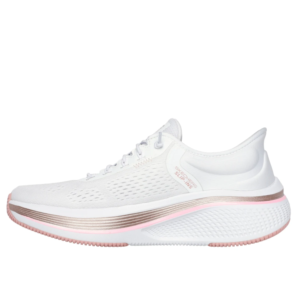 Dámska rekreačná obuv SKECHERS Go Run Elevate 2.0 Slip-Ins W white pink · záber 3