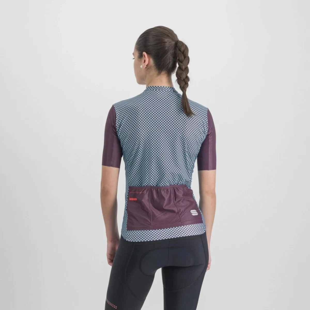 Dámsky cyklistický dres s krátkym rukávom SPORTFUL Checkmate w jersey, huckleberry blue radiance · záber 3