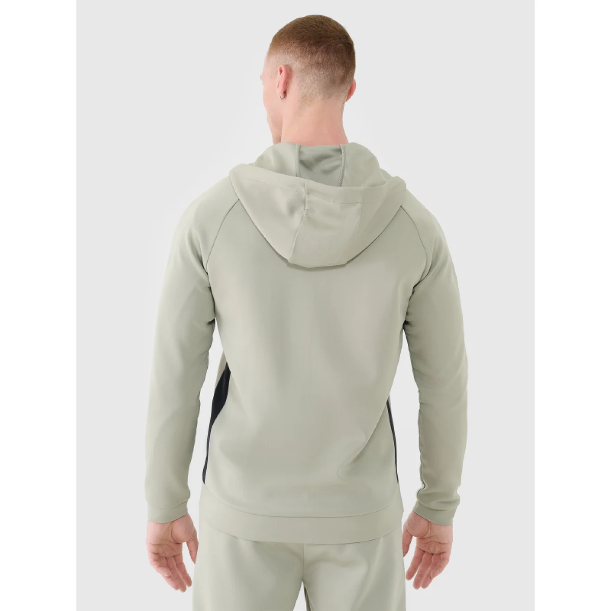 Pánska tréningová mikina so zipsom 4F SWEATSHIRT FNK-WSS25TFSWM513-44S-OLIVE · záber 3