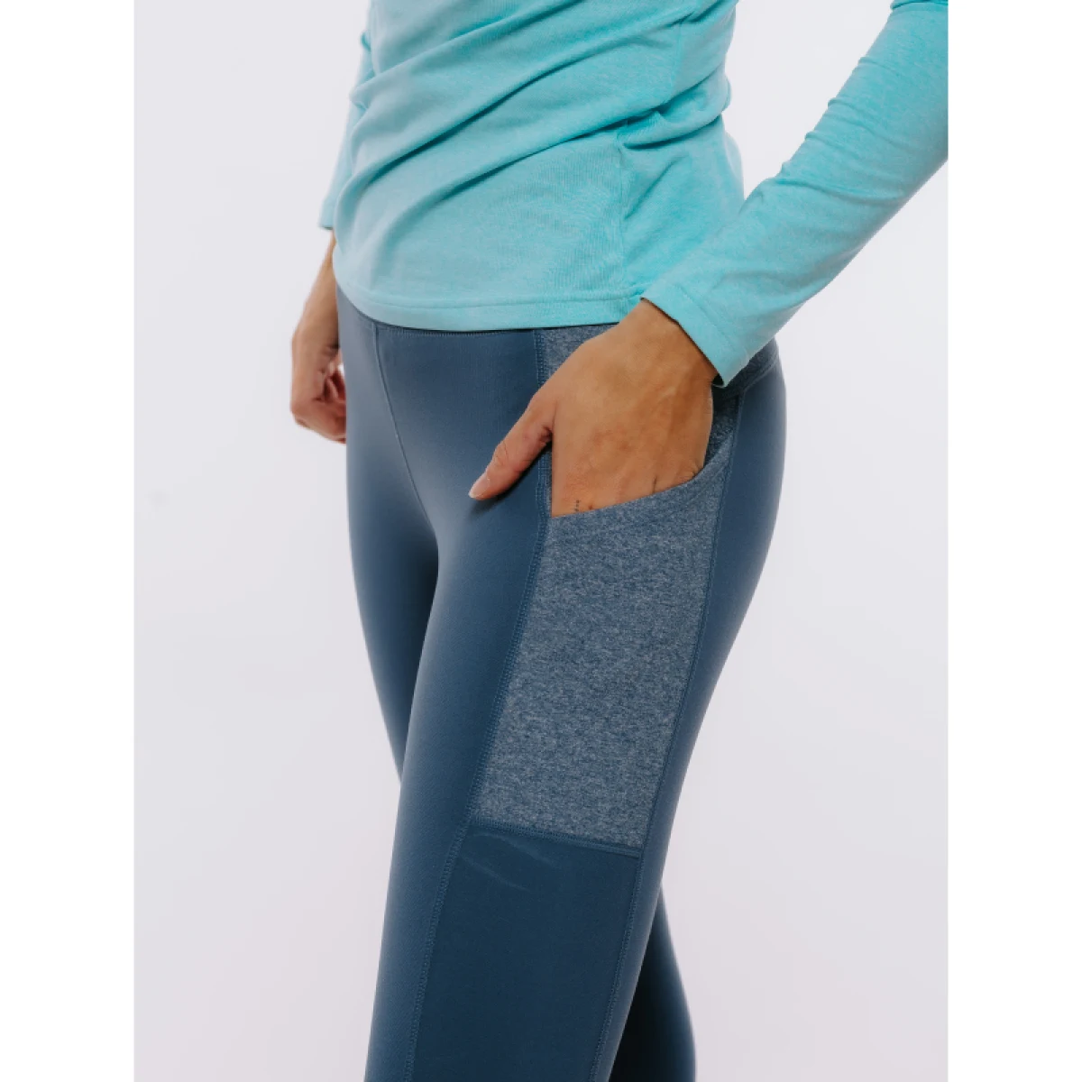 Dámske turistické zateplené legíny EVERETT RUNNA II blue · záber 4