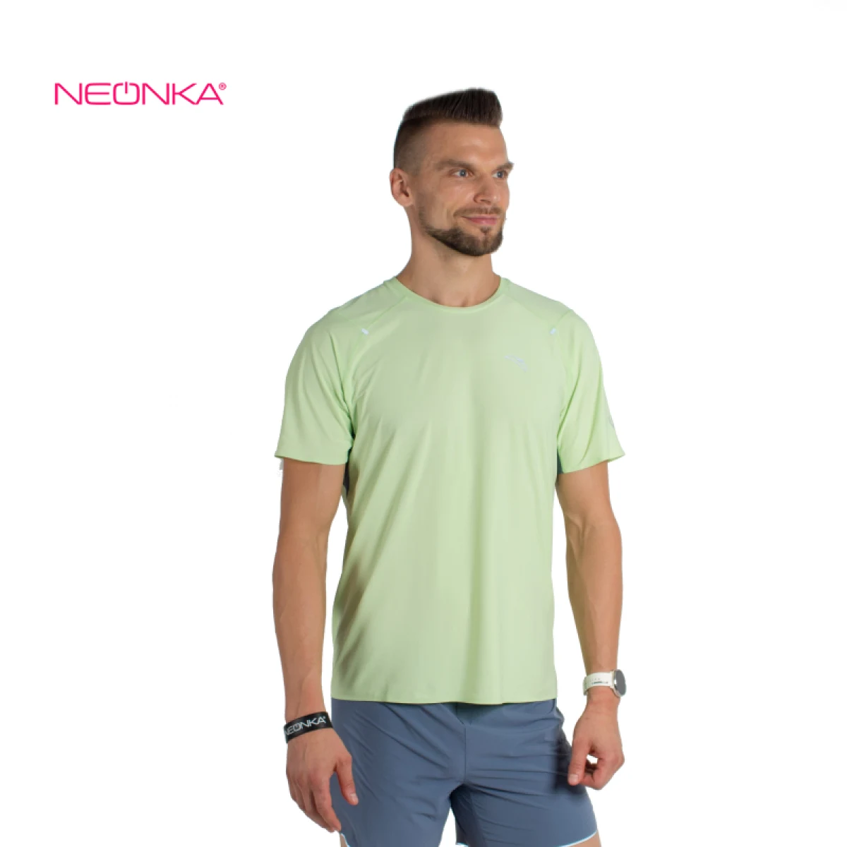 Pánske bežecké tričko s krátkym rukávom ANTA SS Tee-MEN-852125127-3-Seed Green · záber 3