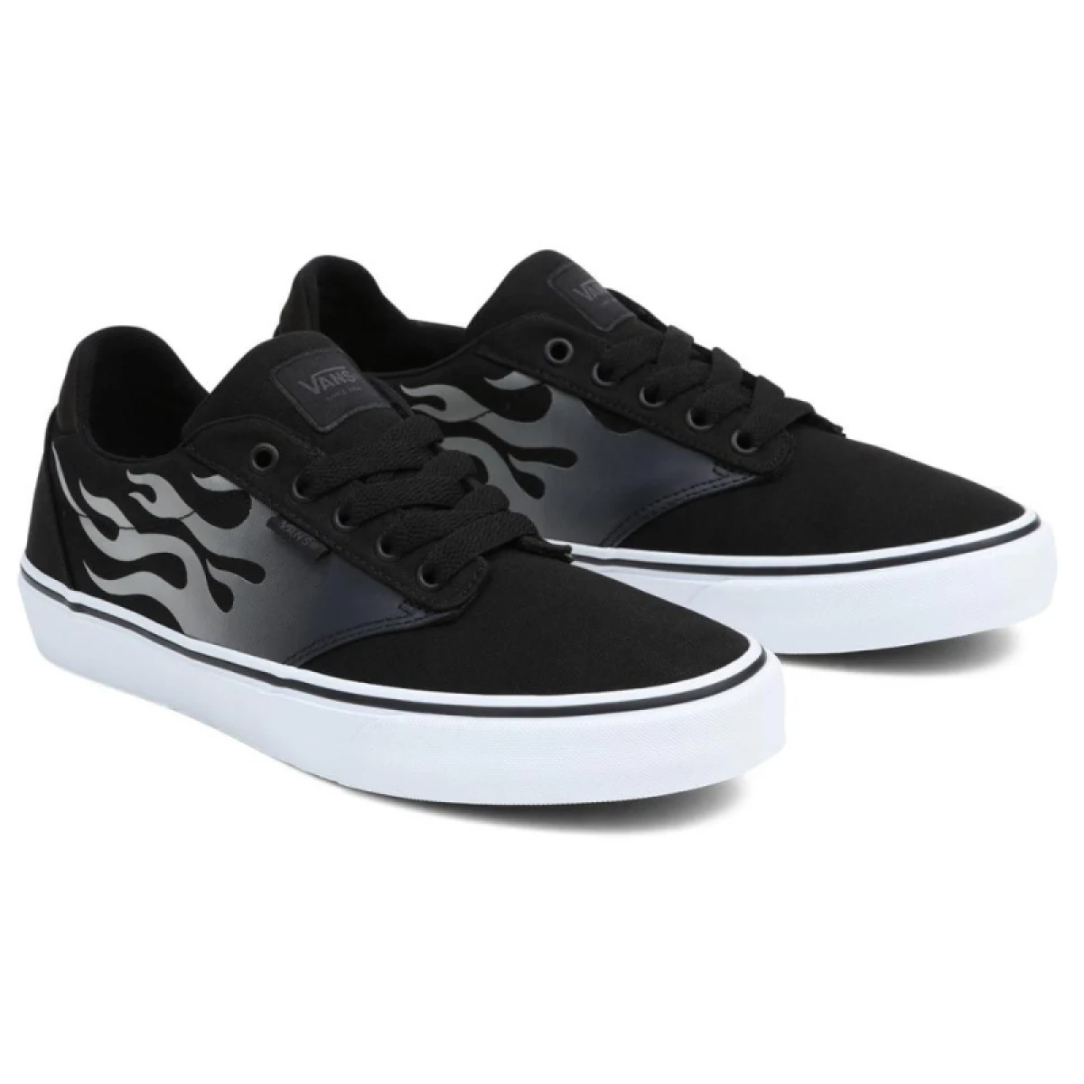 Pánska rekreačná obuv VANS MN Atwood Deluxe faded flame black white · záber 4