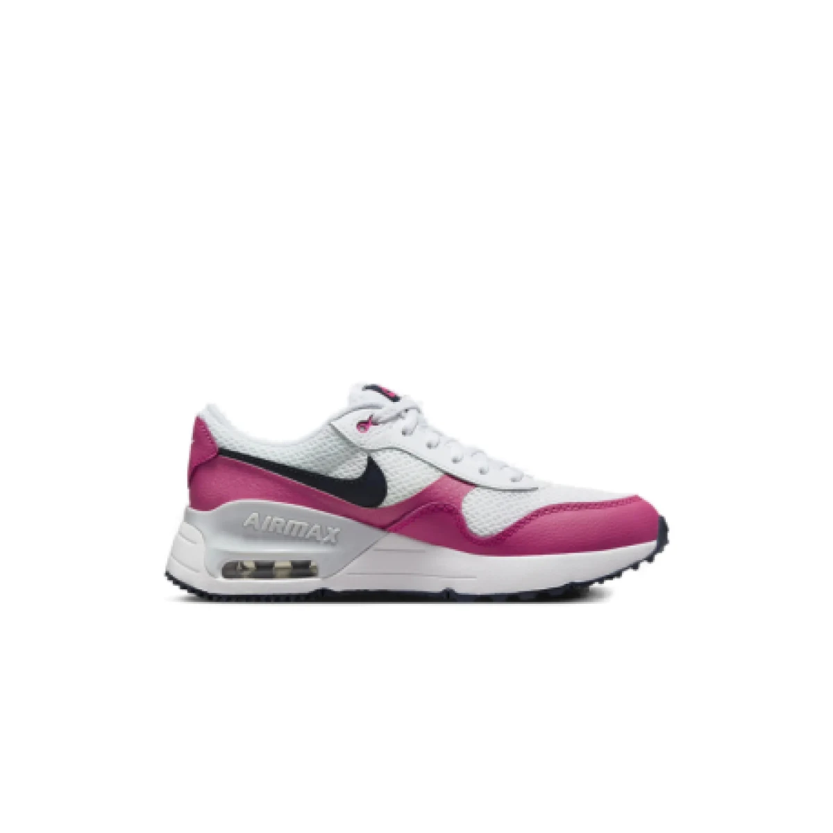 Dievčenská rekreačná obuv NIKE Air Max SYSTM Jr white obsidian fierce pink platinum · záber 1