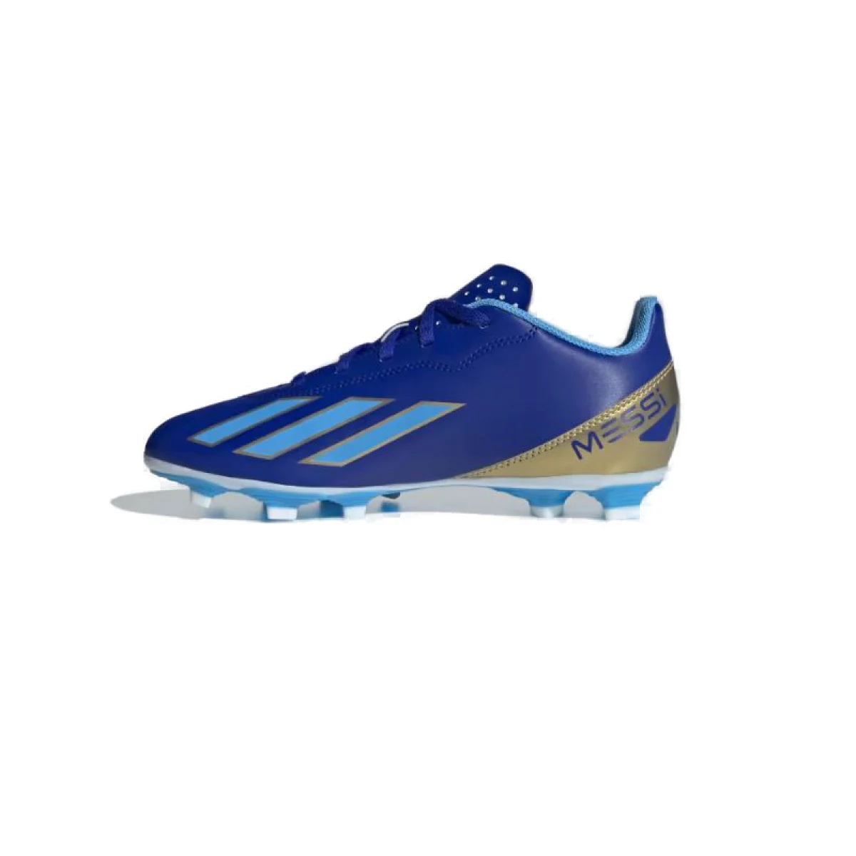 Chlapčenské futbalové kopačky outdoorové ADIDAS X Crazyfast Messi Jr FG lucid blue blue burst cloud white · záber 3