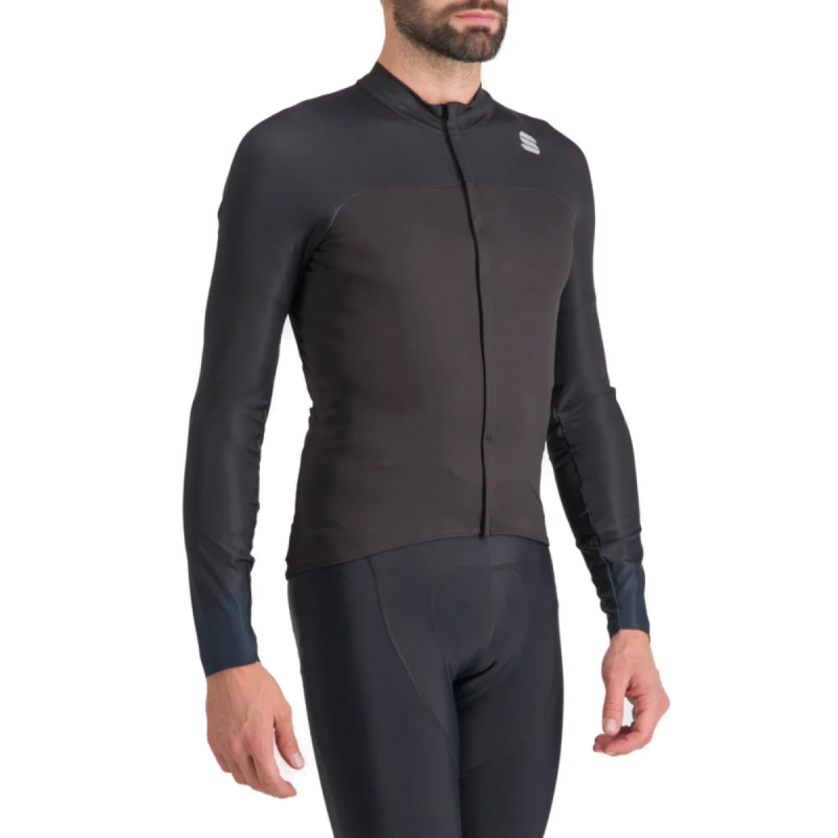 Pánsky cyklistický dres s dlhým rukávom SPORTFUL Bodyfit pro jersey, black galaxy blue · záber 2