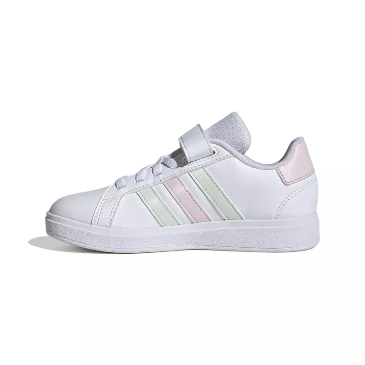 Dievčenská rekreačná obuv ADIDAS Grand Court 2.0 K cloud white clear pink · záber 2