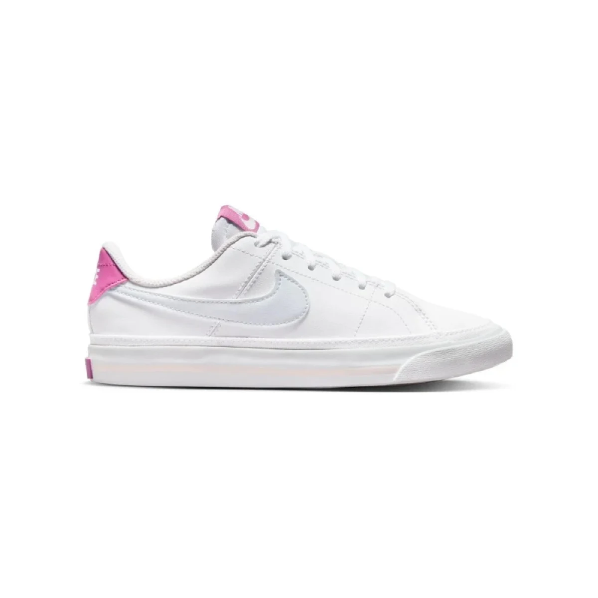 Dievčenská vychádzková obuv NIKE Court Legacy white gfootball grey cosmic fuchsia · záber 2