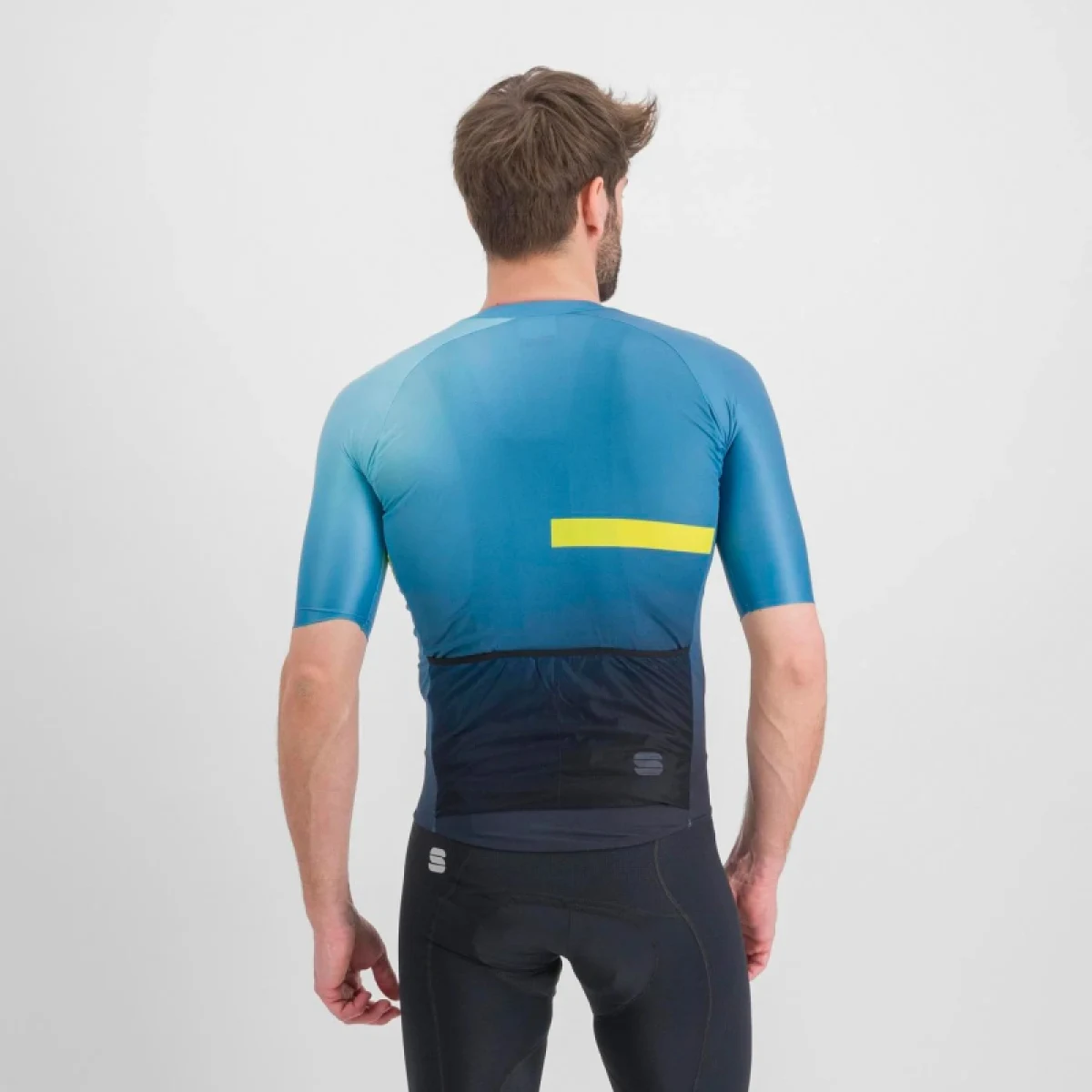 Pánsky cyklistický dres s krátkym rukávom SPORTFUL Bomber jersey, berry blue cedar · záber 3