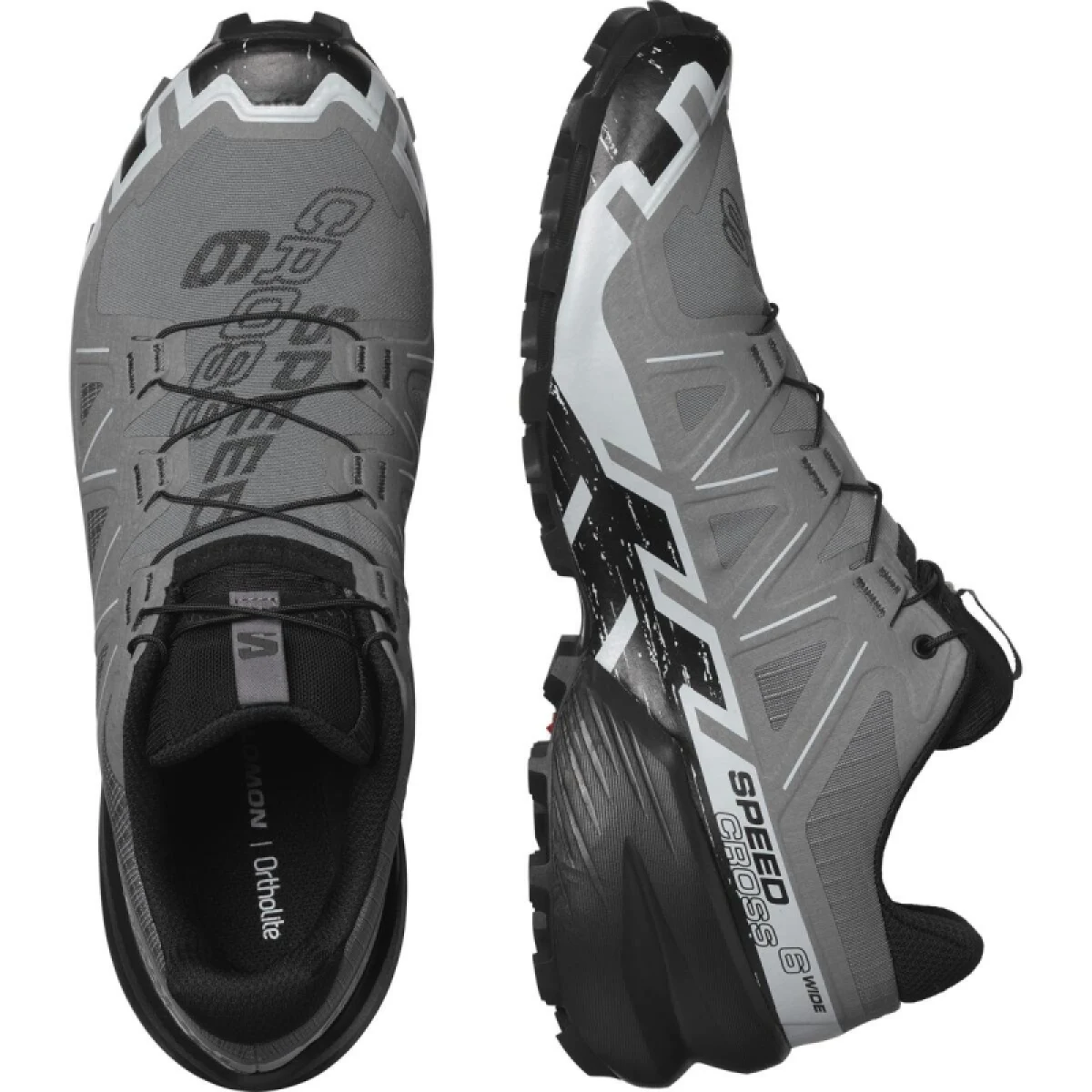 Pánska bežecká trailová obuv SALOMON Speedcross 6 Wide M quiet shade black pearl blue · záber 4