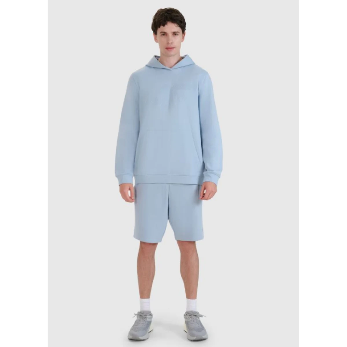 Pánske teplákové kraťasy 4F SHORTS CAS M571-34S-LIGHT BLUE · záber 3