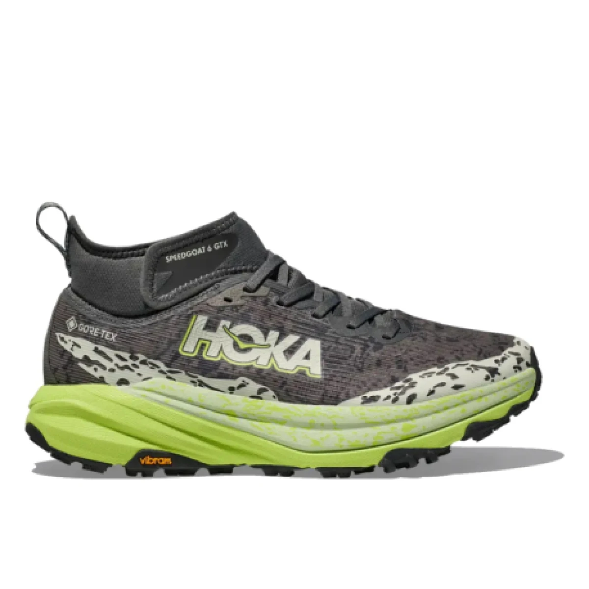 Pánska bežecká trailová obuv HOKA Speedgoat 6 Mid GTX outer orbot lettuce · záber 1