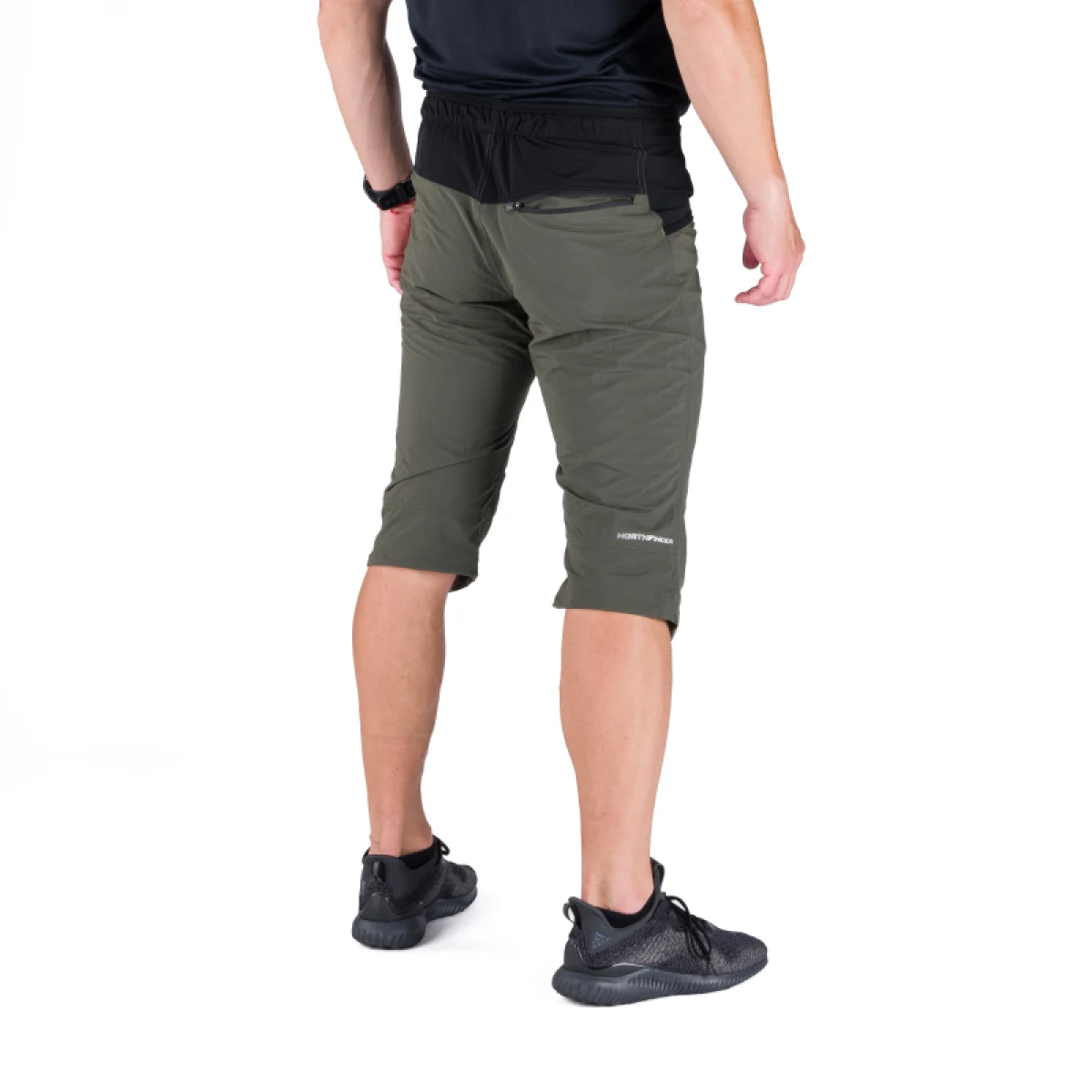 Pánske turistické 3 4 nohavice NORTHFINDER ARTUR-550blackdarkgreen · záber 3