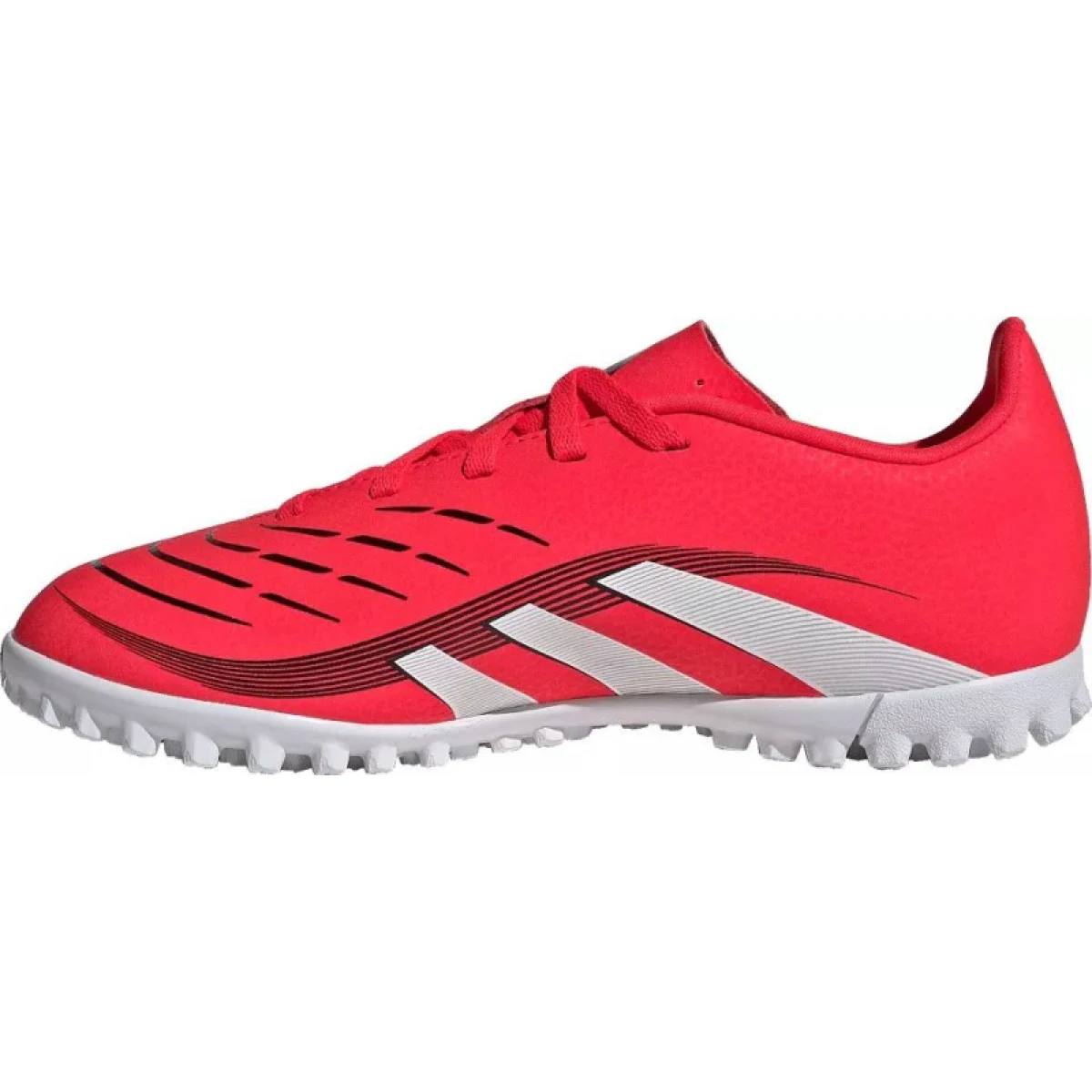 Chlapčenské futbalové kopačky turfy ADIDAS Predator League Jr lucid red cloud white core black · záber 2