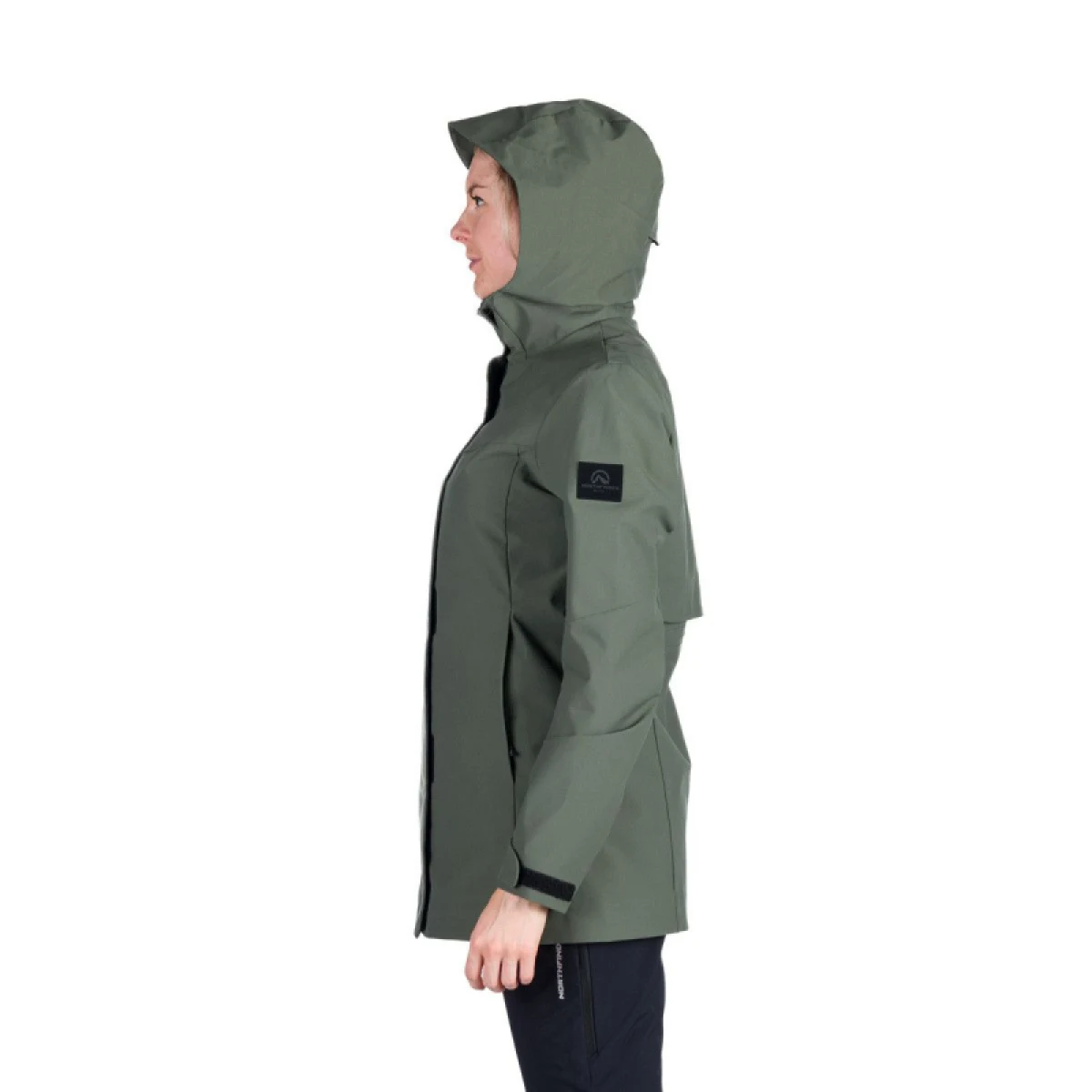 Dámska turistická softshellová bunda NORTHFINDER LUCINDA-300darkgreen · záber 2