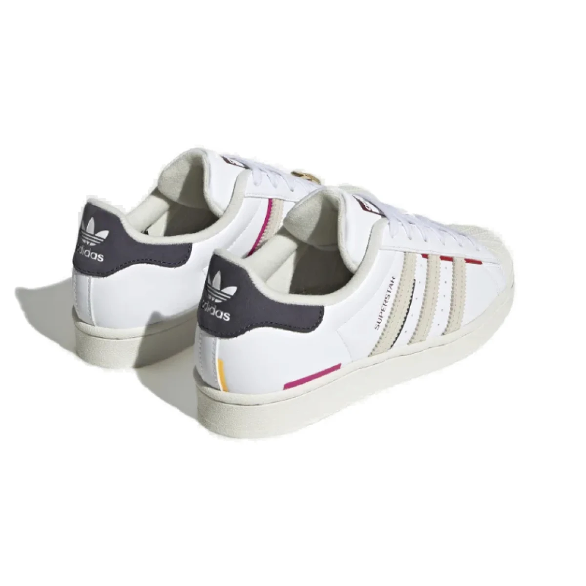 Dámska rekreačná obuv ADIDAS ORIGINALS Superstar cloud white aluminium shadow navy · záber 5