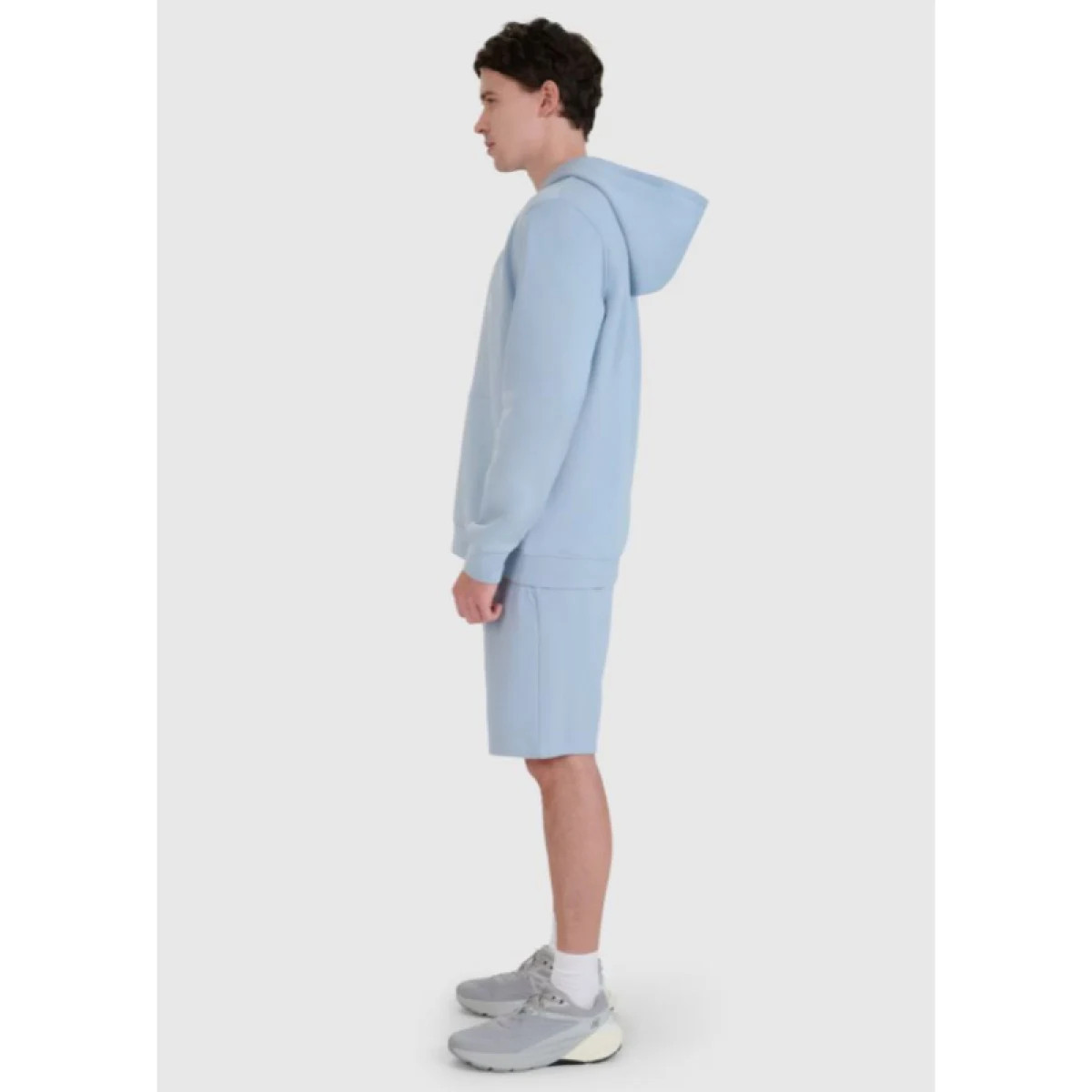 Pánske teplákové kraťasy 4F SHORTS CAS M571-34S-LIGHT BLUE · záber 4