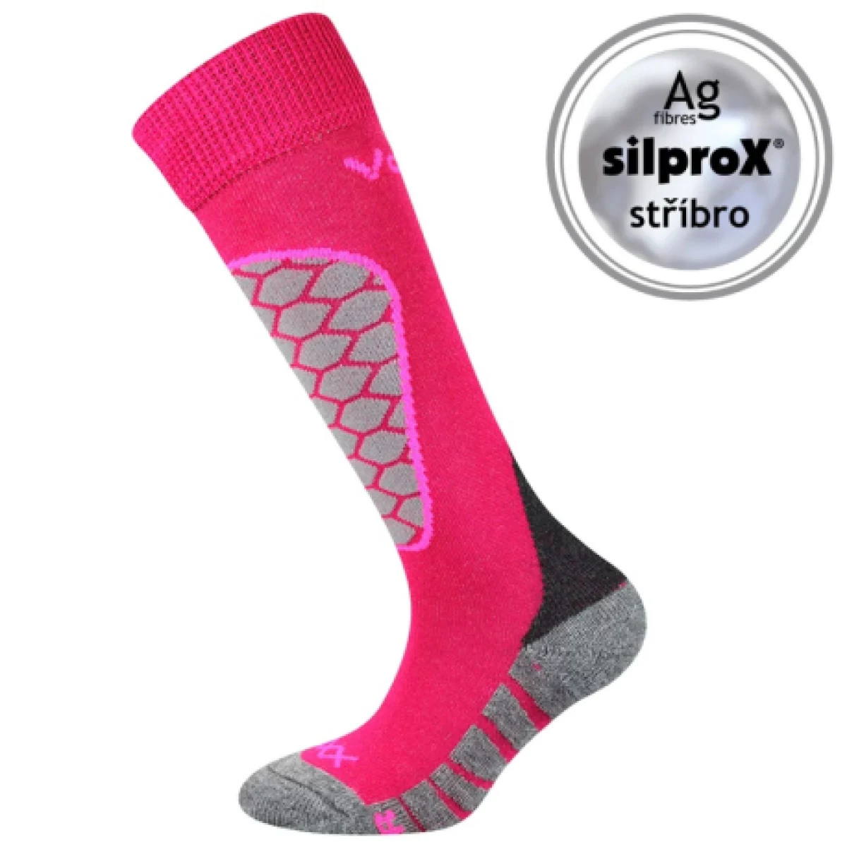 Dievčenské podkolienky VOXX 1 PACK-Lomaxik-kneesock-Magenta · záber 1
