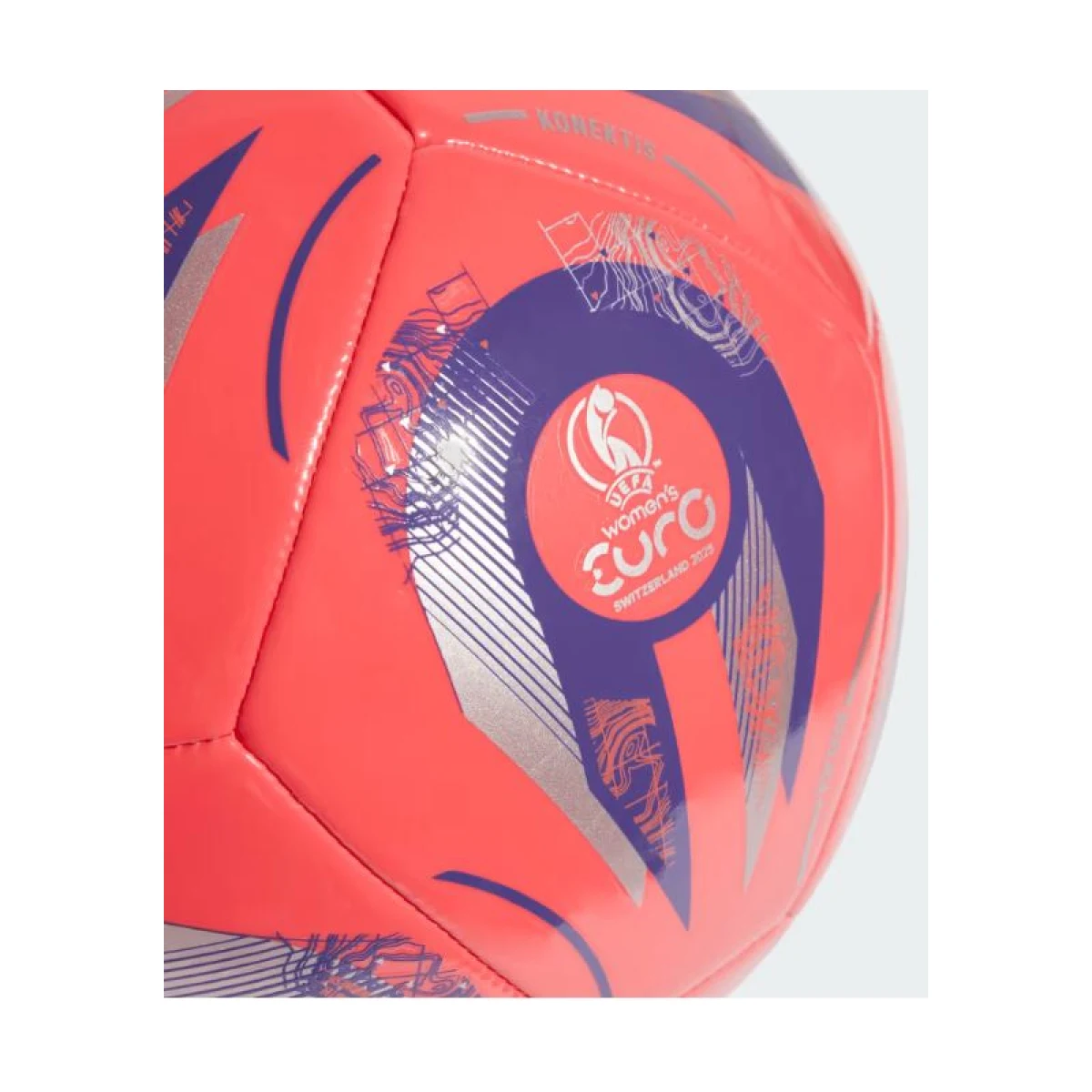 Futbalová lopta ADIDAS W EURO25 CLB PANTON PANTON SILVMT · záber 2