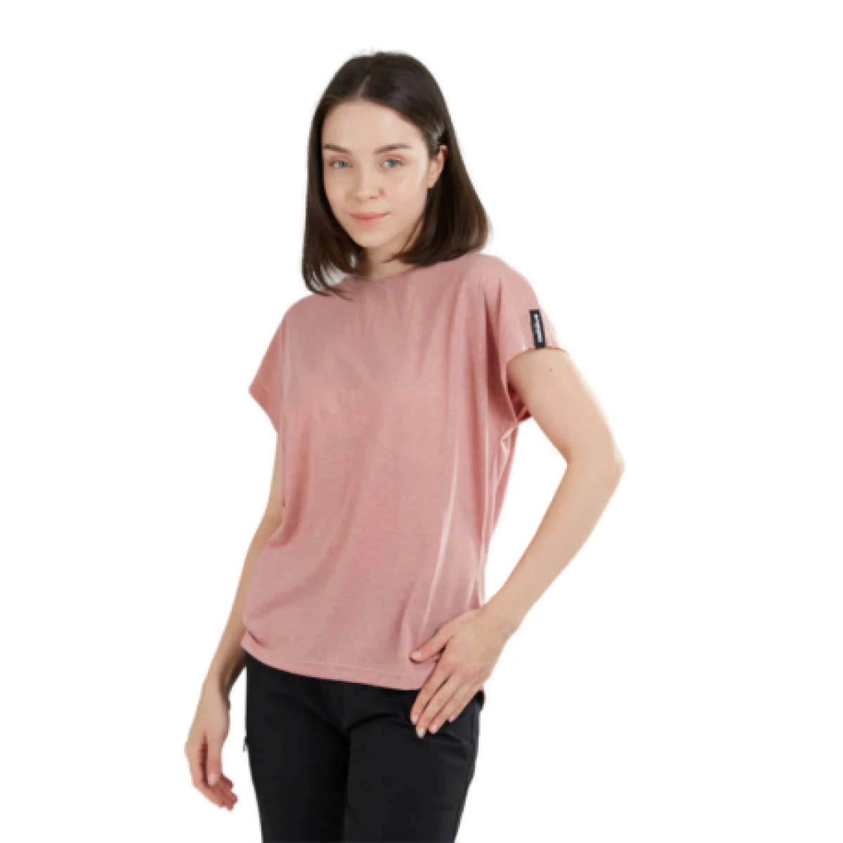 Dámske turistické tričko s krátkym rukávom FUNDANGO Rush T-shirt-385-mauve · záber 1