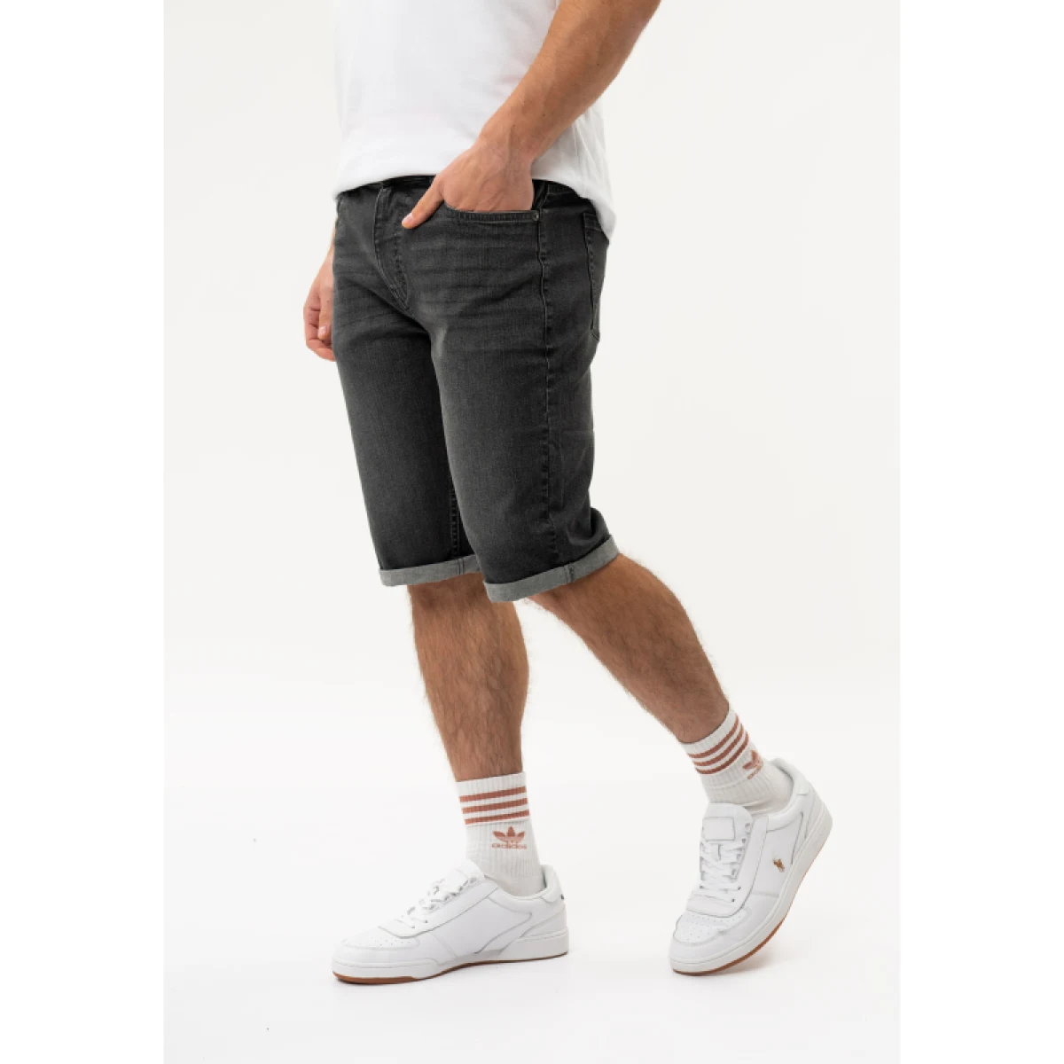Pánske riflové kraťasy VOLCANO MIST-701-GRAPHITE · záber 2