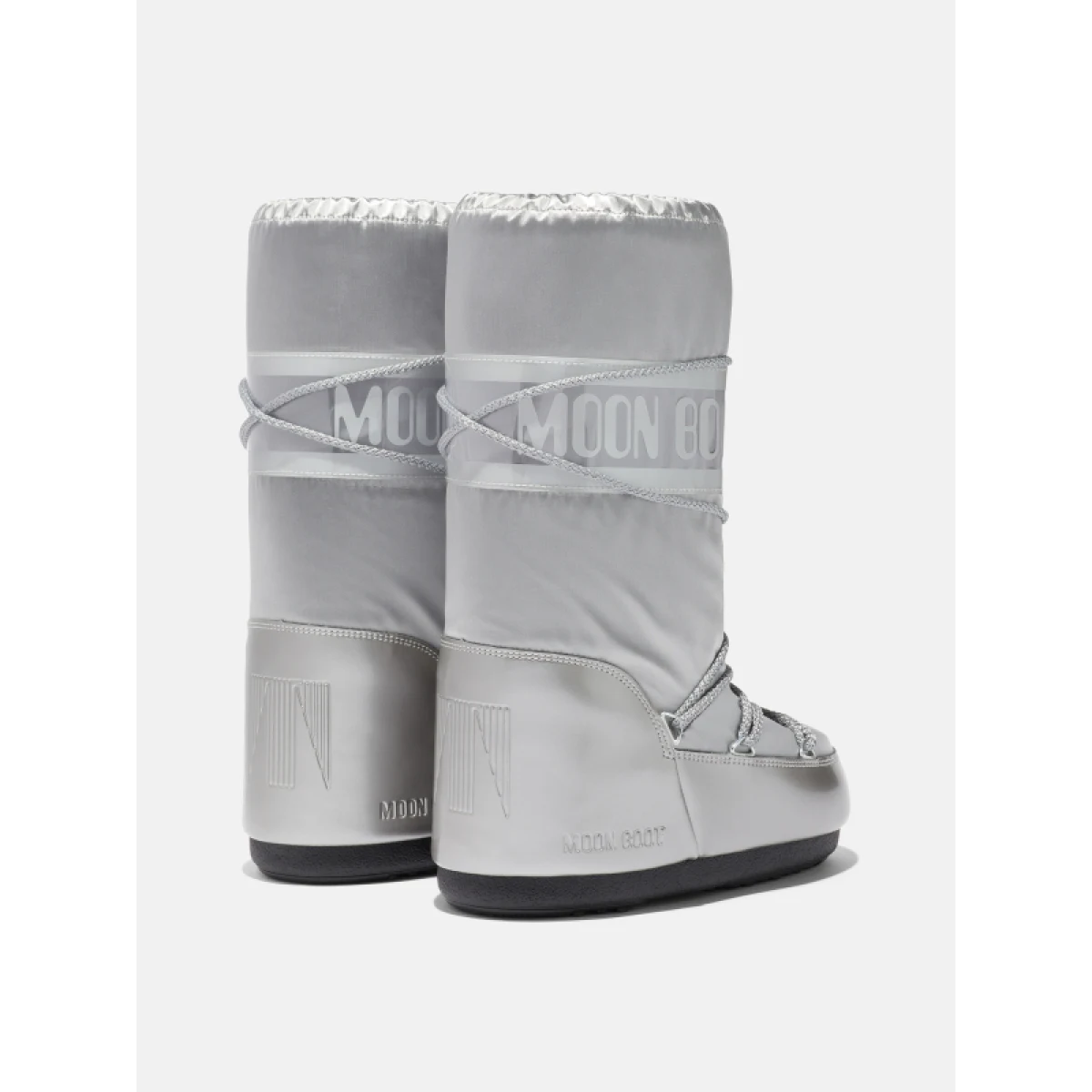Juniorské vysoké zimné topánky MOON BOOT MB ICON GLANCE-JR, H001 SILVER · záber 4