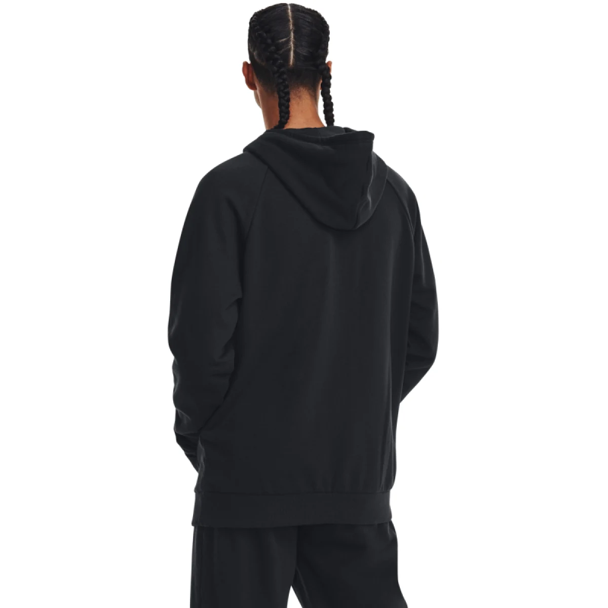 Pánska zateplená mikina s kapucňou UNDER ARMOUR UA Rival Fleece Logo HD-BLK · záber 2
