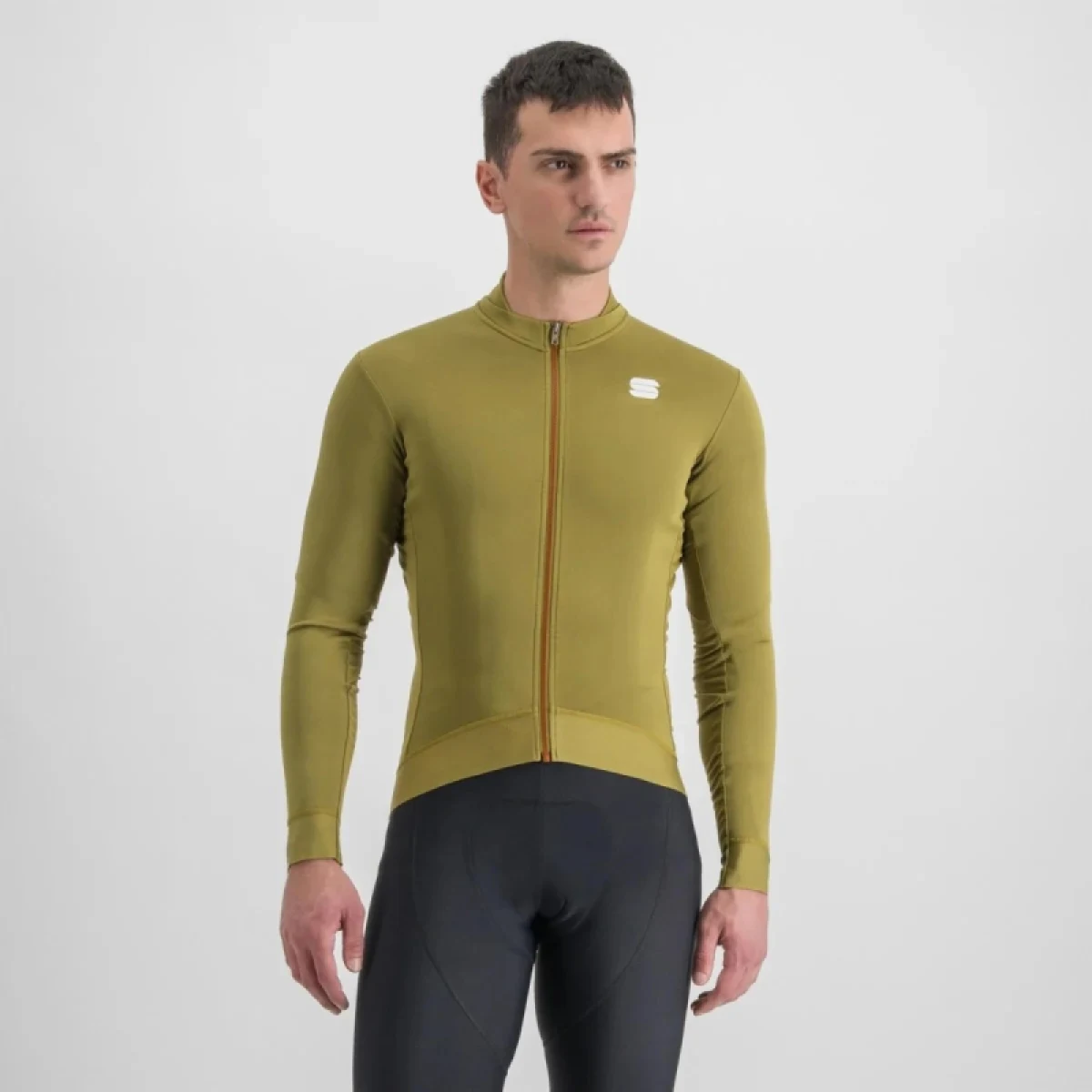 Pánsky cyklistický dres s dlhým rukávom SPORTFUL Monocrom thermal jersey, masala · záber 2