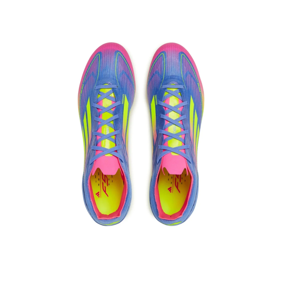 Pánske futbalové kopačky outdoorové ADIDAS F50 Pro M FG blue fusion lucid lemon lucid pink · záber 3