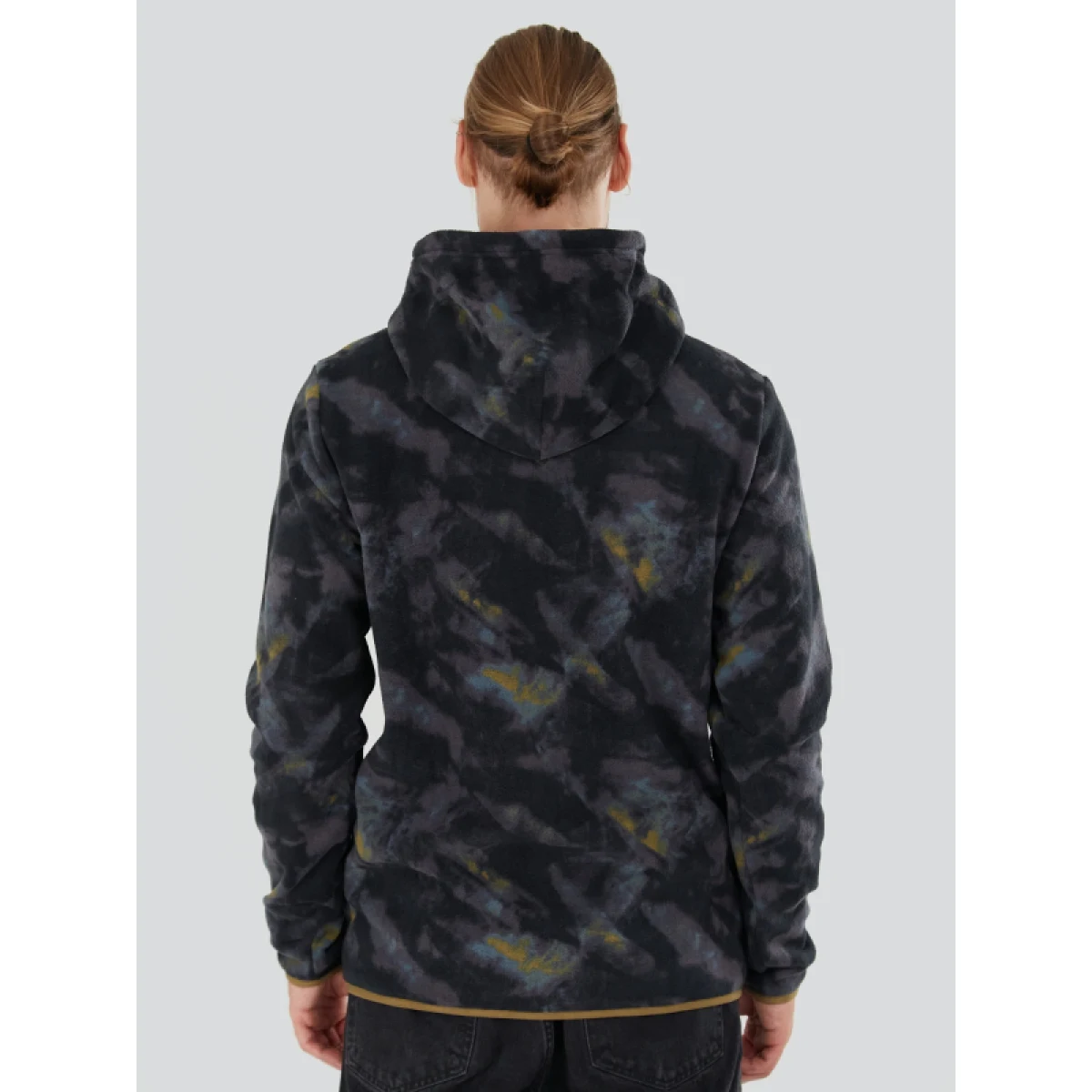 Pánska lyžiarska mikina s 1 2 zipsom FUNDANGO Exodus Hybrid Jacket-585-moor · záber 3