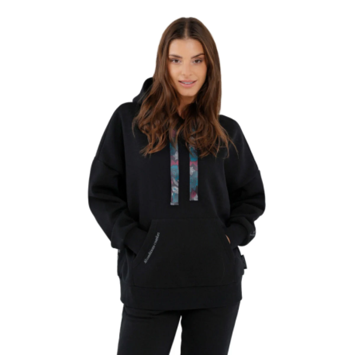 Dámska mikina s kapucňou VOLCANO B-MIKA-700-BLACK · záber 1