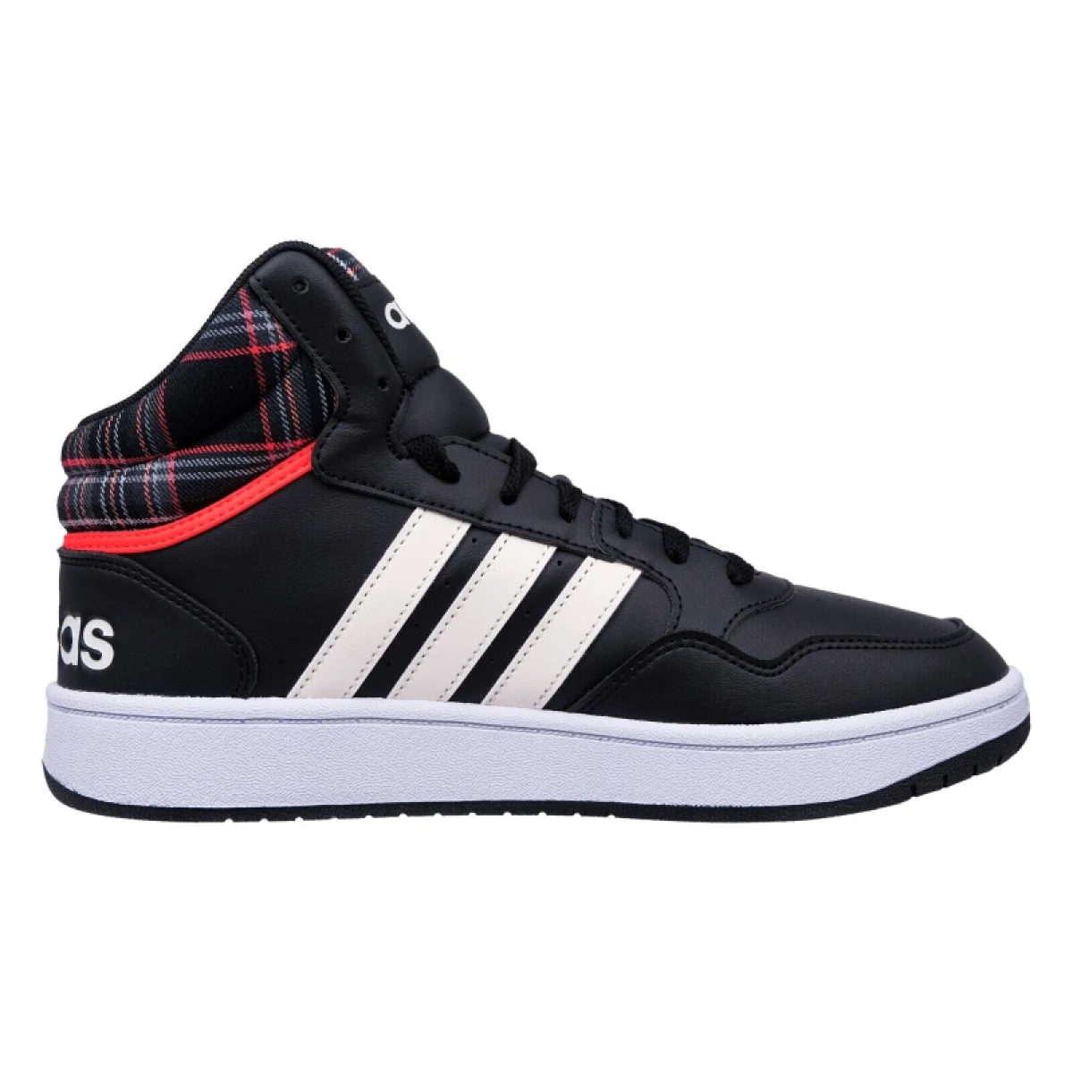 Pánska rekreačná obuv ADIDAS Hoops 3.0 Mid core black cloud white grey two · záber 3
