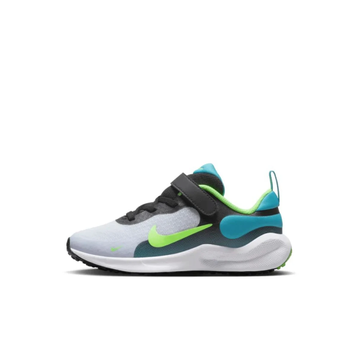 Chlapčenská športová obuv (tréningová) NIKE Revolution 7 black grey aquamarine green strike · záber 3