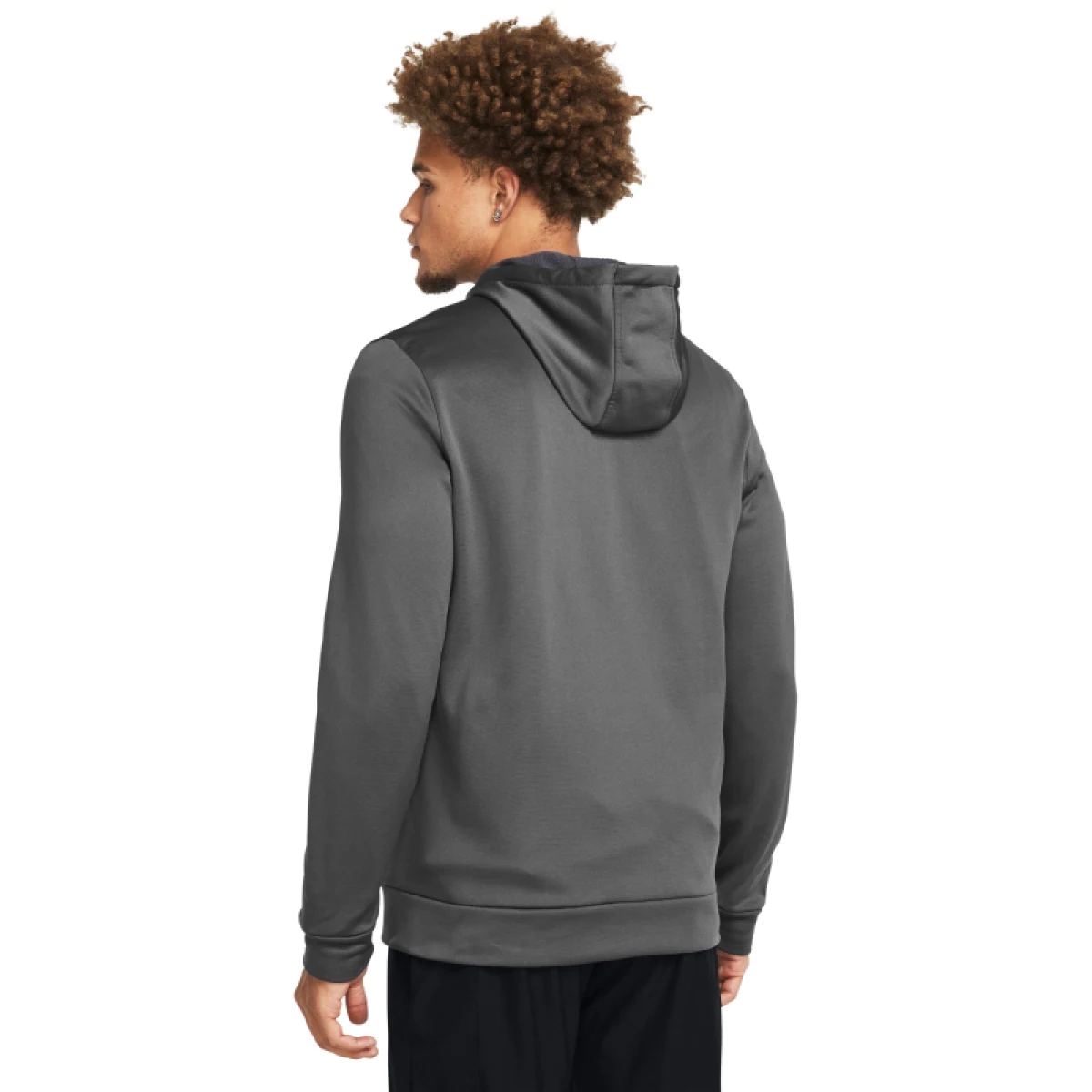 Pánska zateplená tréningová mikina so zipsom UNDER ARMOUR UA Armour Fleece FZ Hoodie-GRY · záber 4
