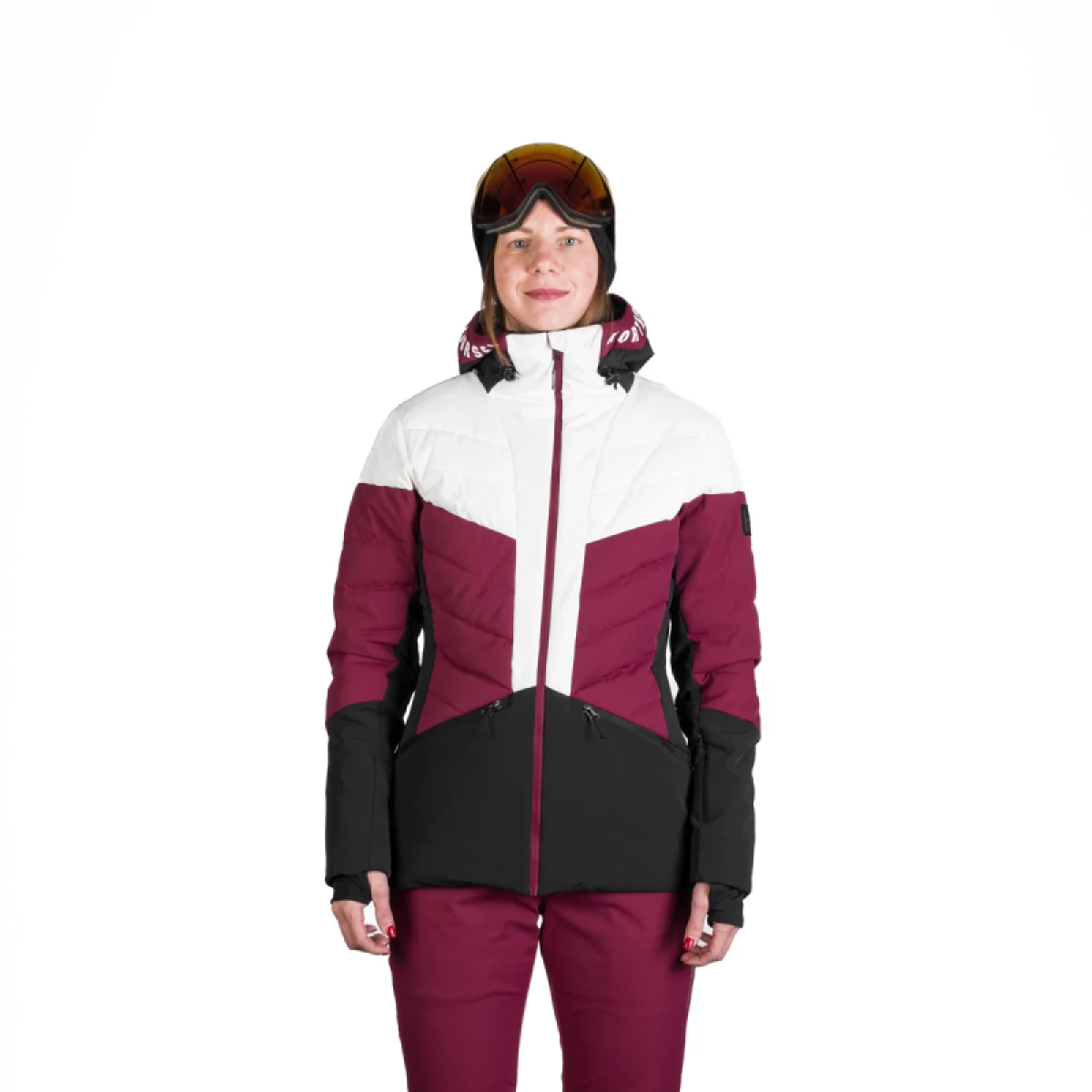 Dámska lyžiarska bunda NORTHFINDER NANETTE-510cherry · záber 2
