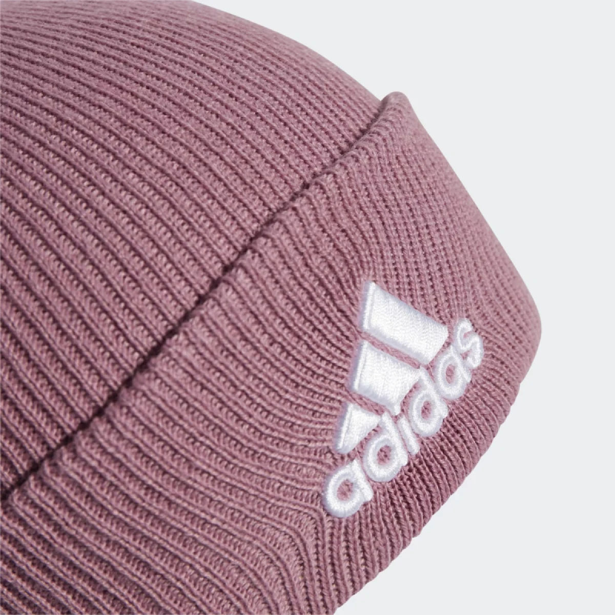 Dámska zimná čiapka ADIDAS LOGO BEANIE CUF WONORC WHITE · záber 2