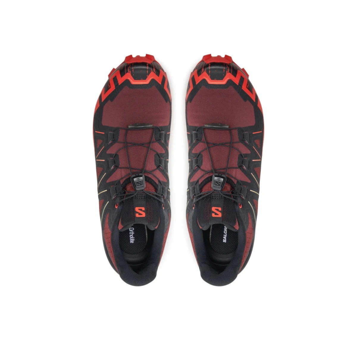 Pánska bežecká trailová obuv SALOMON Speedcross 6 M rum raisin cherry tomato cognac · záber 4
