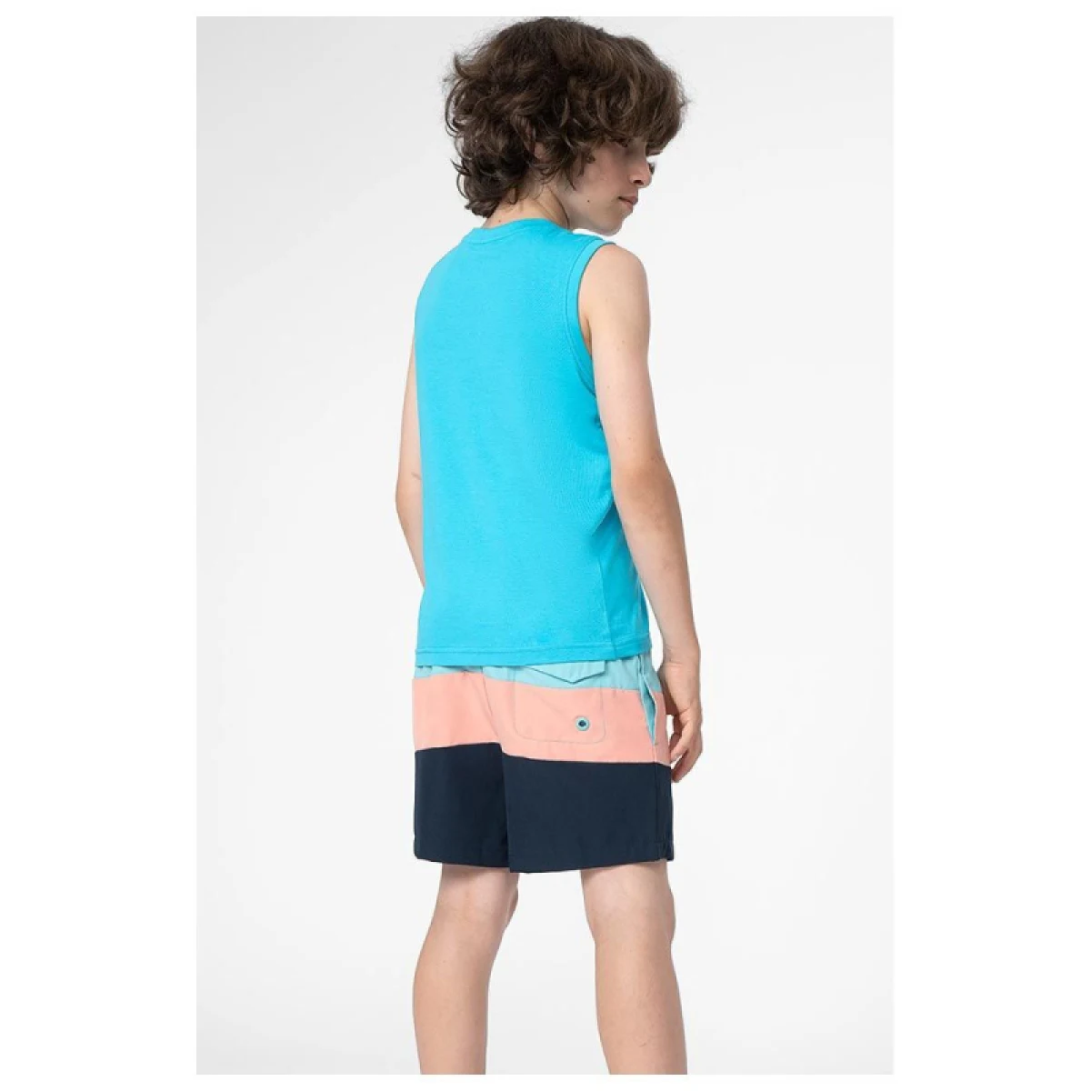 Chlapčenské plavky 4F JUNIOR BOARD SHORTS M019-35S-TURQUOISE · záber 3