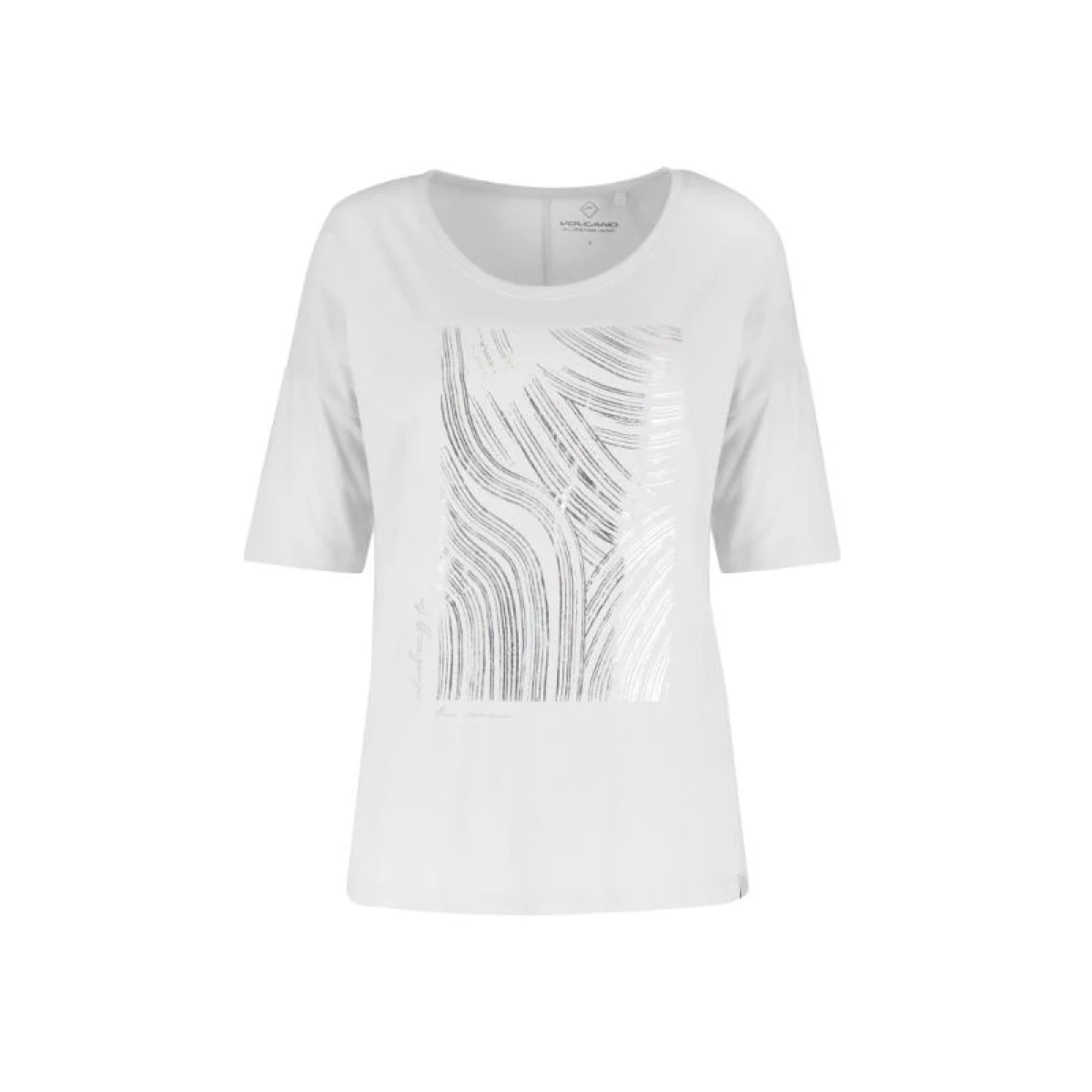 Dámske tričko s krátkym rukávom VOLCANO FEST-100-WHITE · záber 4