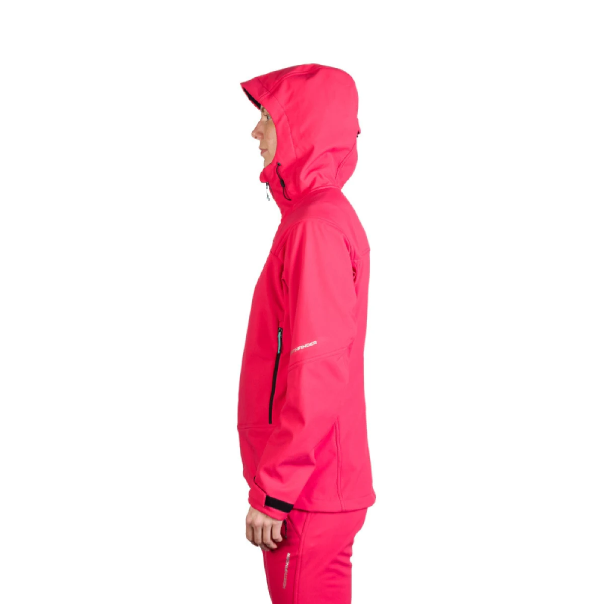 Dámska turistická softshellová bunda NORTHFINDER TINA-355pink · záber 4