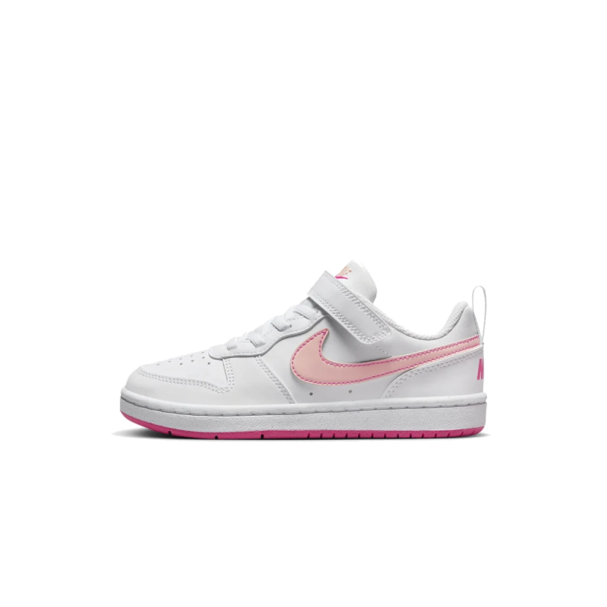 Dievčenská rekreačná obuv NIKE Court Borough Low Recraft white arctic orange pink · záber 2
